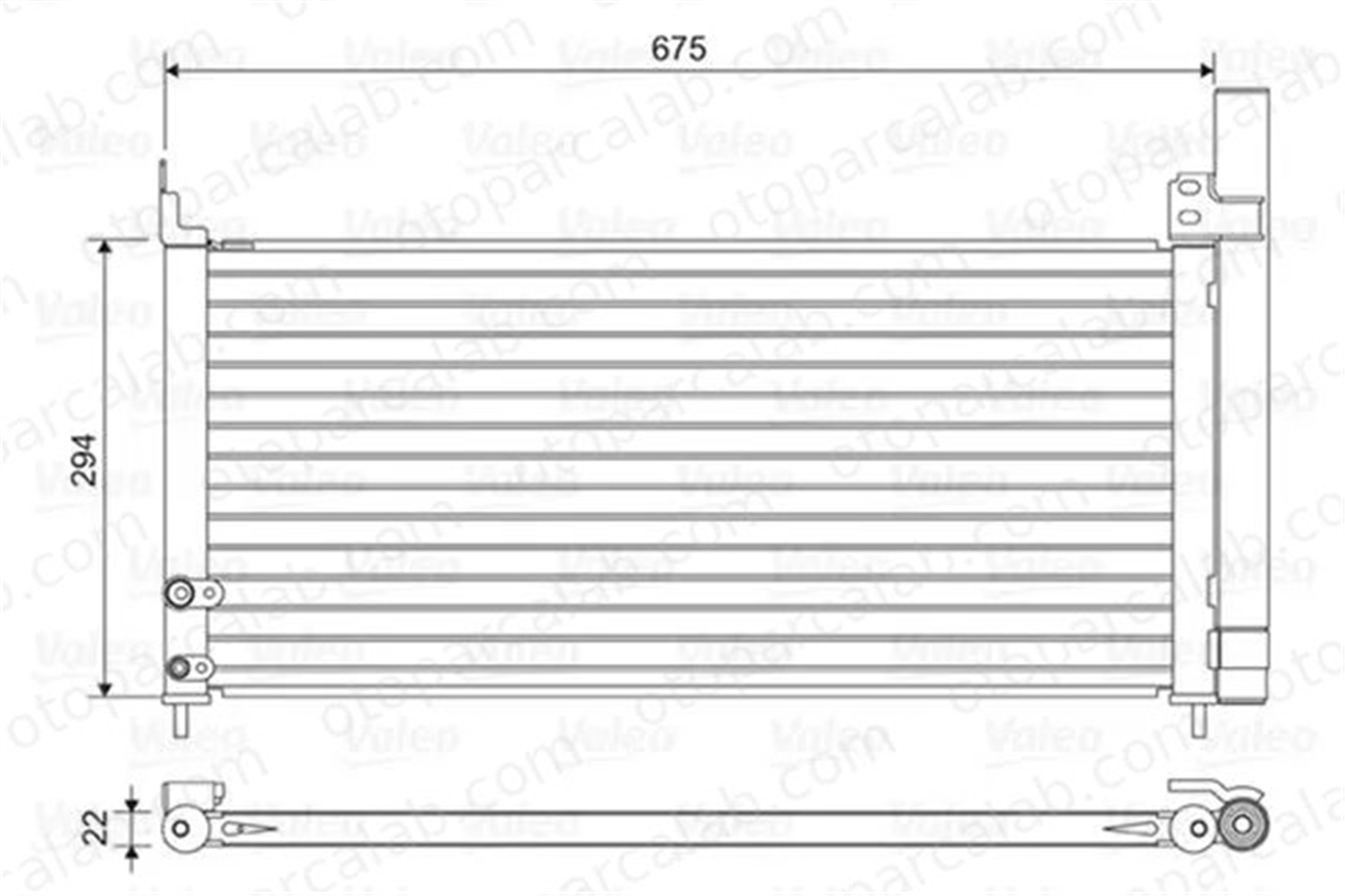 VALEO 814464 Klima Radyatörü TOYOTA PRIUS PLUS 8846047170
