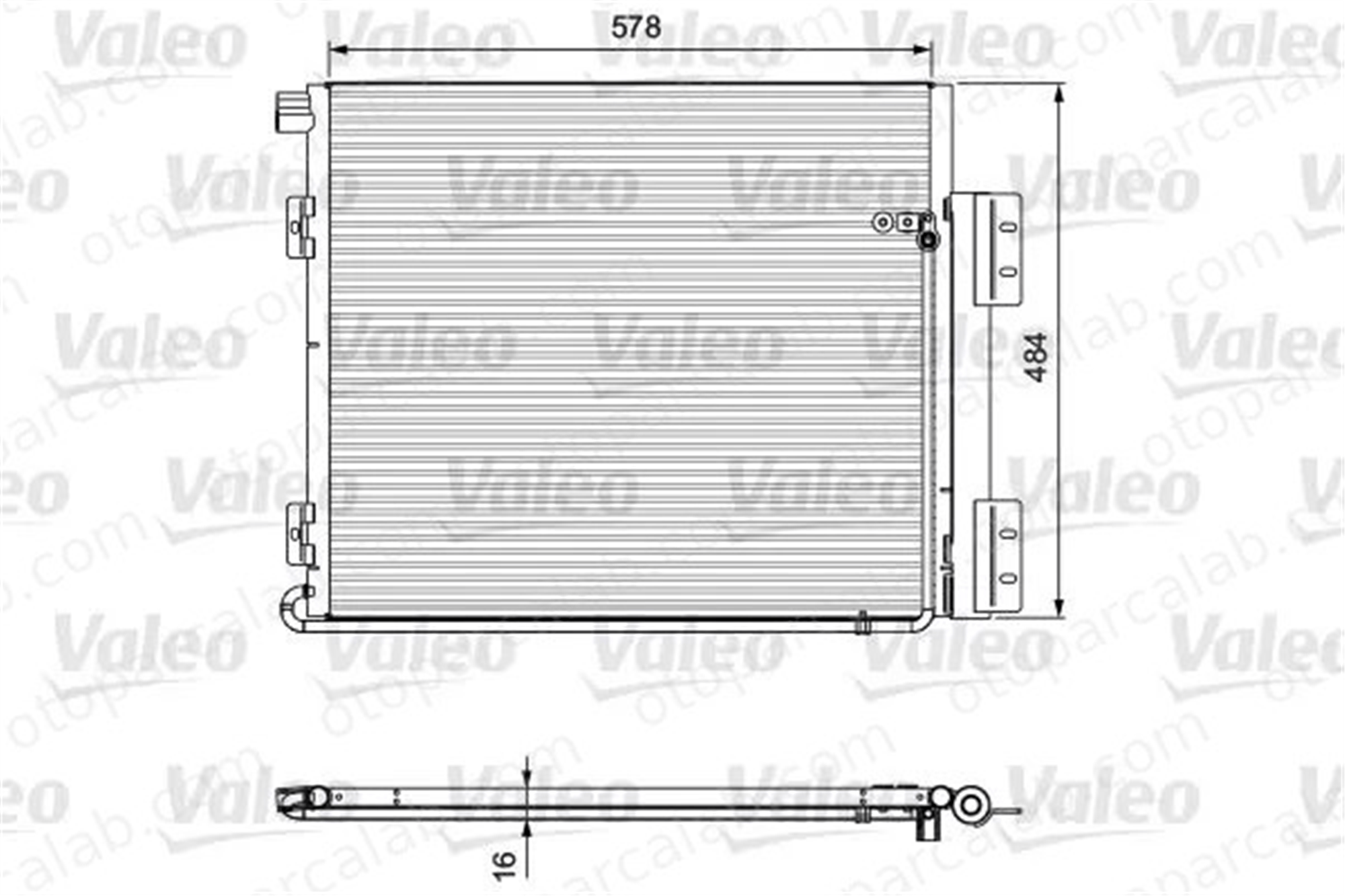 VALEO 815060 Klima Radyatörü MAN F90 TGS I 81619200024 81619200036