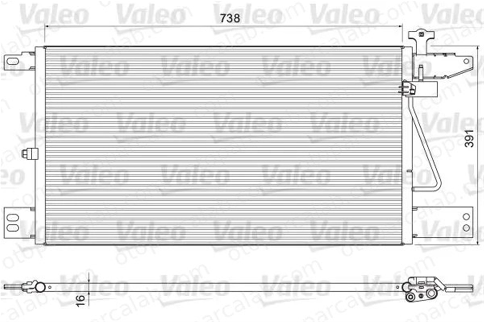 VALEO 815065 Klima Radyatörü SCANIA R II P II 1752264 815065