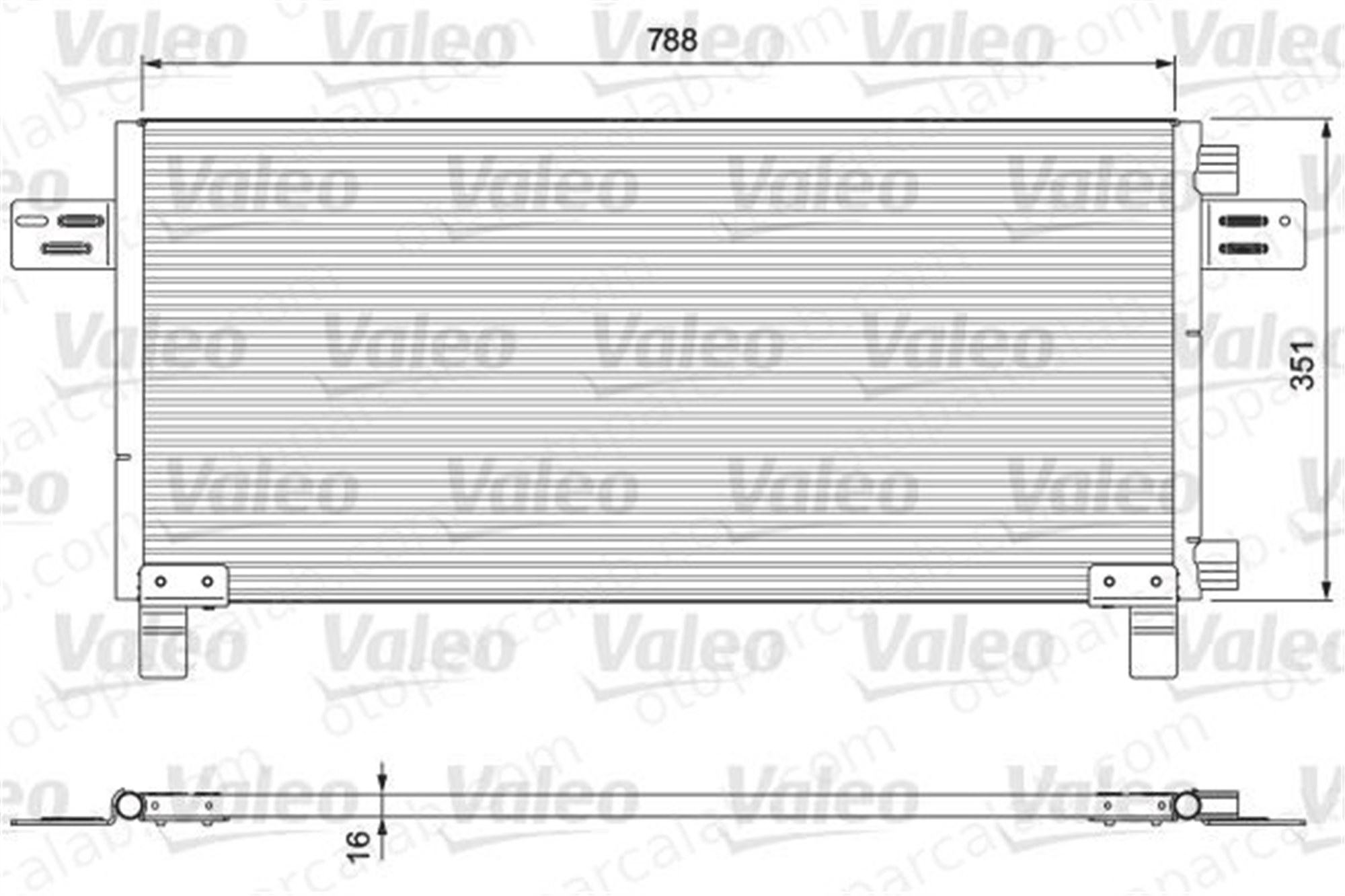 VALEO 815091 Klima Radyatörü MAN F90 TGS I 81619200023 81619200018