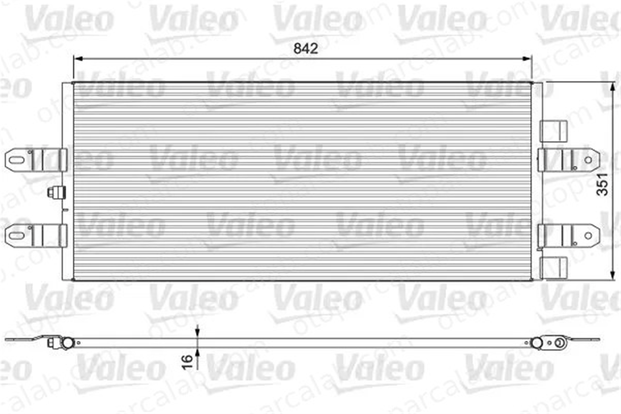 VALEO 815093 Klima Radyatörü SCANIA R II P II 1921284 1854555