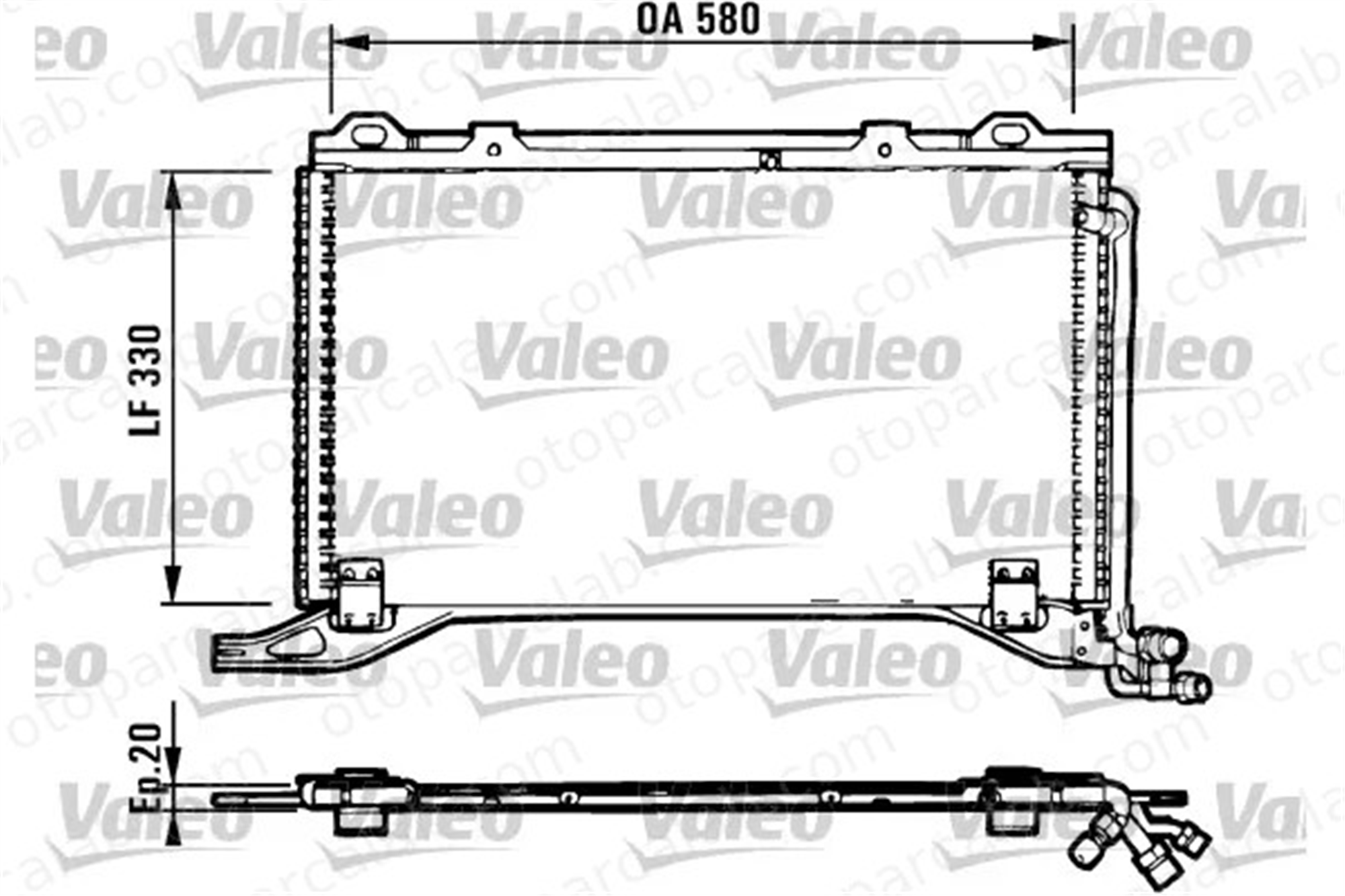 VALEO 816949 Klima Radyatörü MERCEDES-BENZ E-SERISI E-SERISI T-Model A2108300370 2018300370