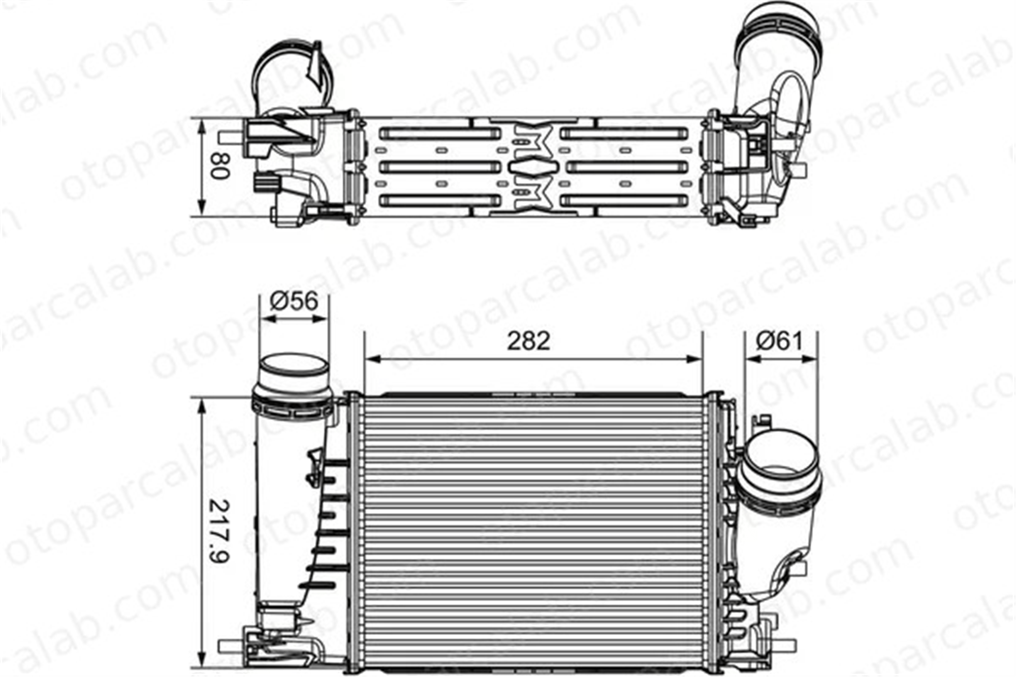 VALEO 817175 Turbo Radyatörü RENAULT TALISMAN Grandtour TALISMAN 817175 144963358R