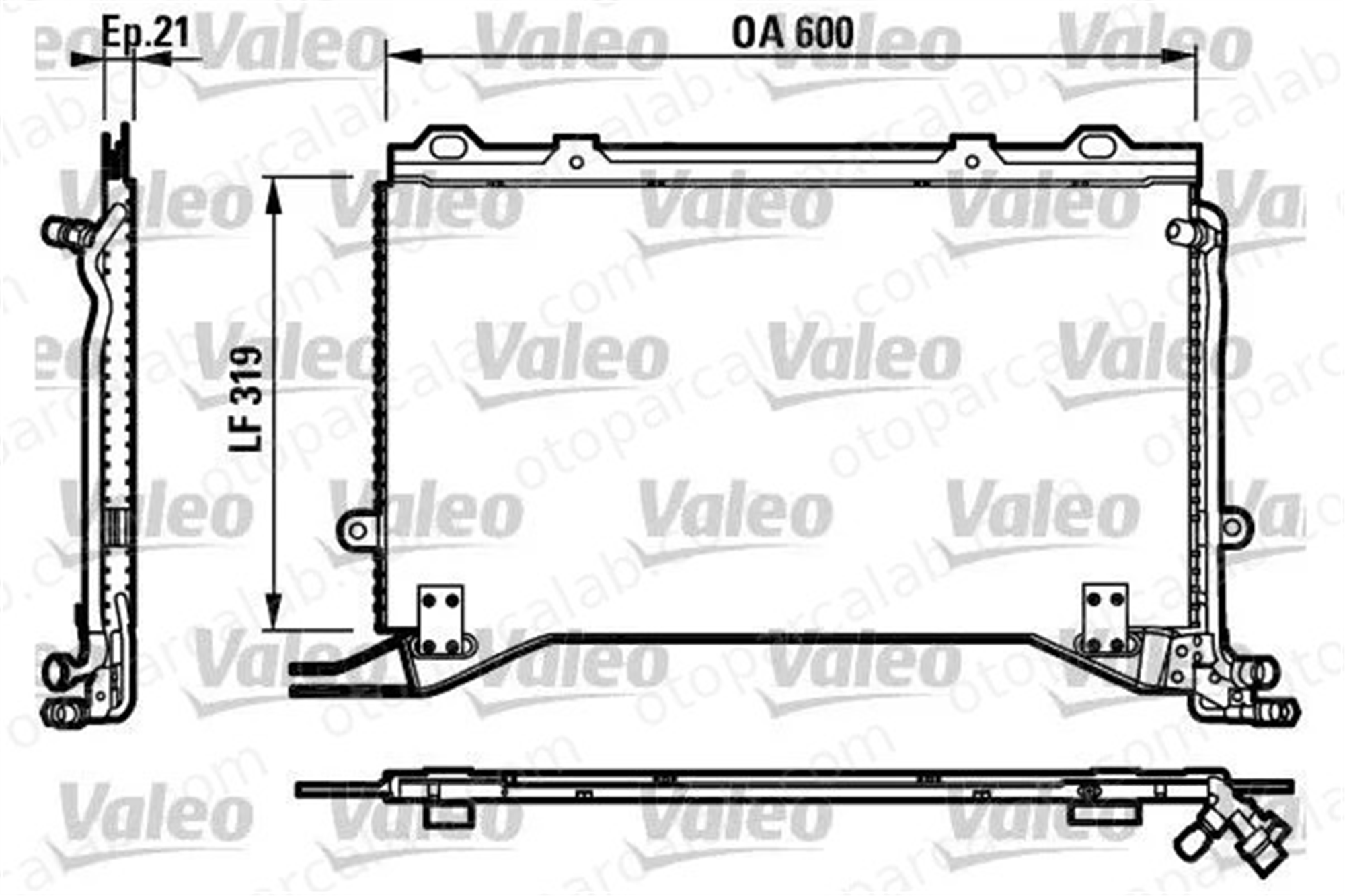 VALEO 817235 Klima Radyatörü MERCEDES-BENZ E-SERISI T-Model E-SERISI 2108300470 A2108300470