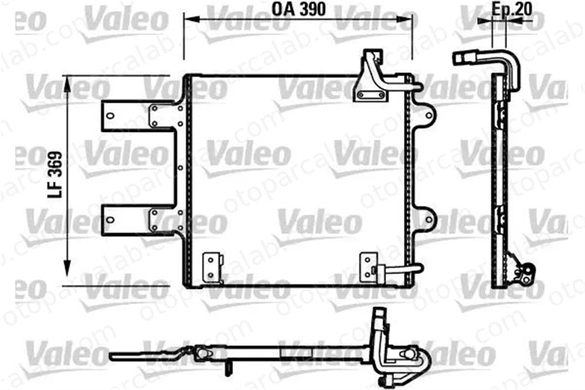 VALEO 817246 Klima Radyatörü VW LUPO I SEAT AROSA 6X0820413 6E0820413