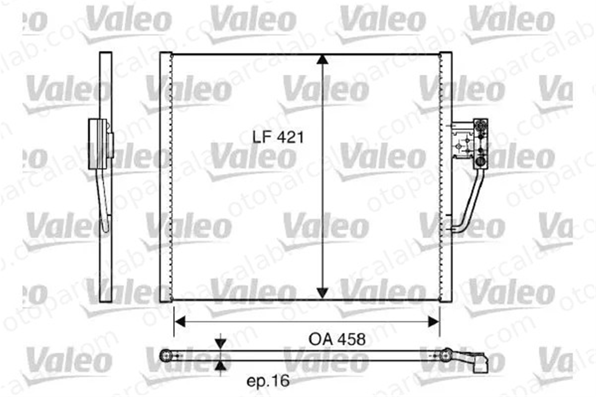 VALEO 817248 Klima Radyatörü BMW 5 5 Touring 64538391647 8391647