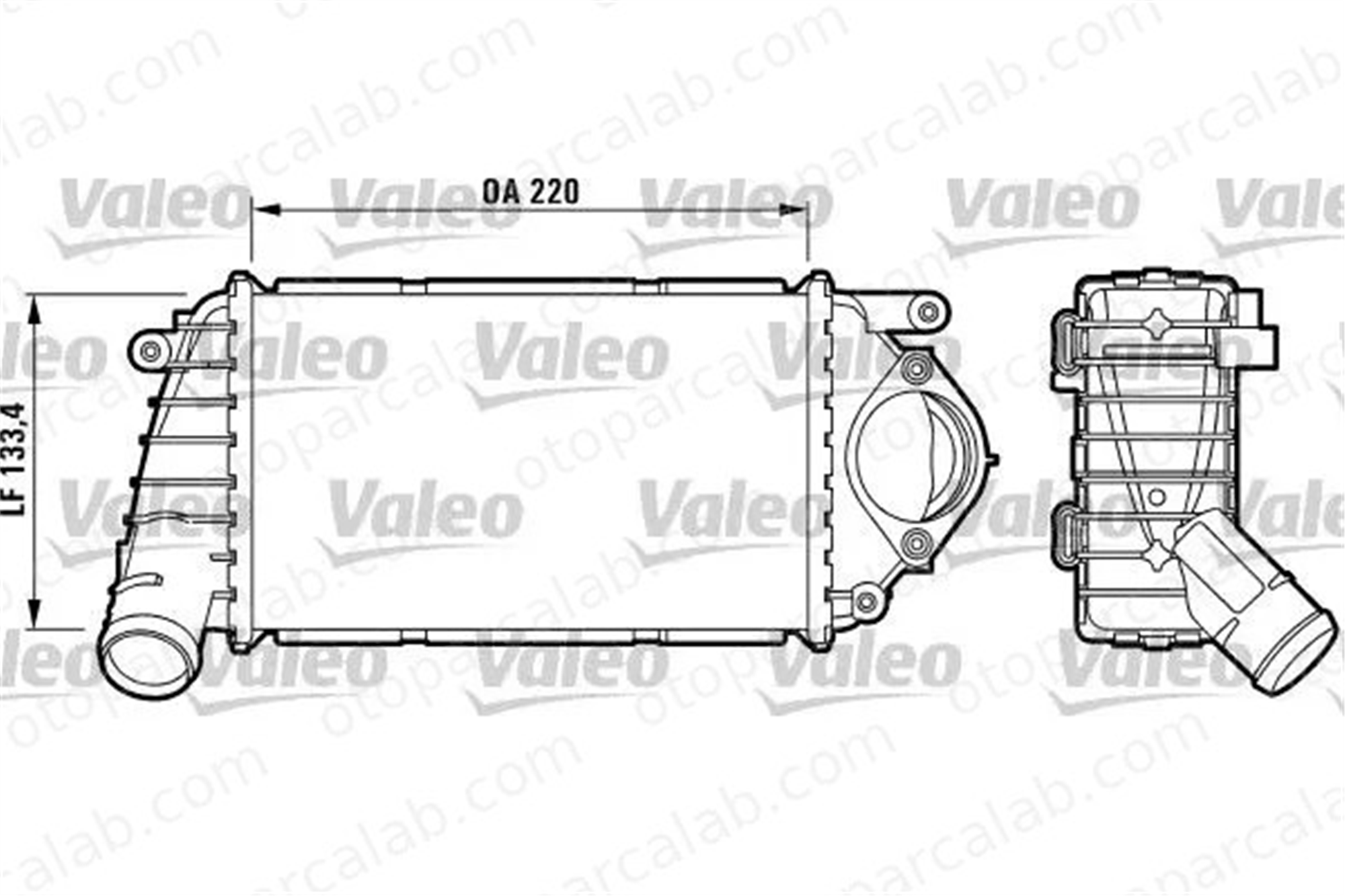 VALEO 817486 Turbo Radyatörü VW LUPO I SEAT AROSA 6E0145805B