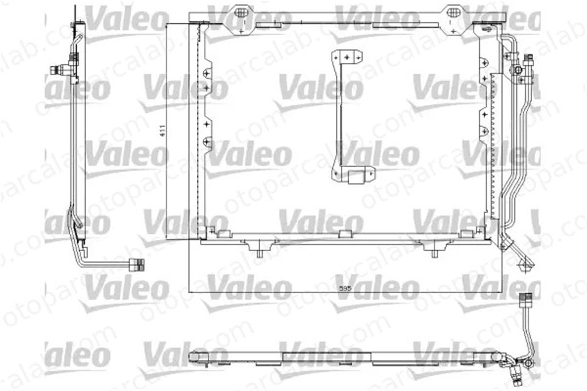 VALEO 817492 Klima Radyatörü MERCEDES-BENZ C-SERISI C-SERISI T-Model A2028300770 2028300770