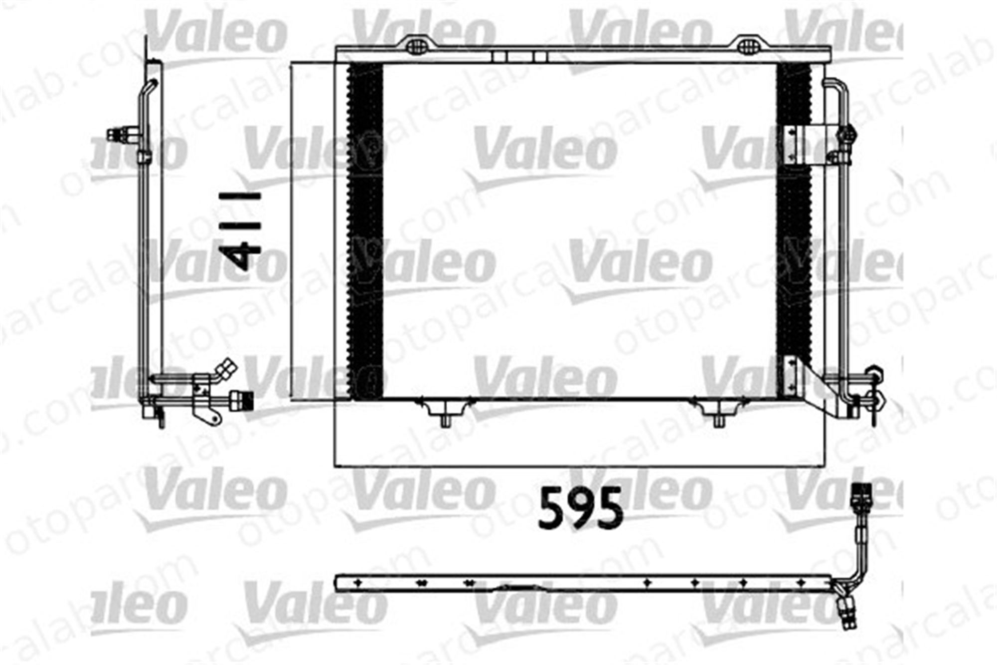 VALEO 817562 Klima Radyatörü MERCEDES-BENZ CLK Cabrio SLK A2028300970 5096844AA