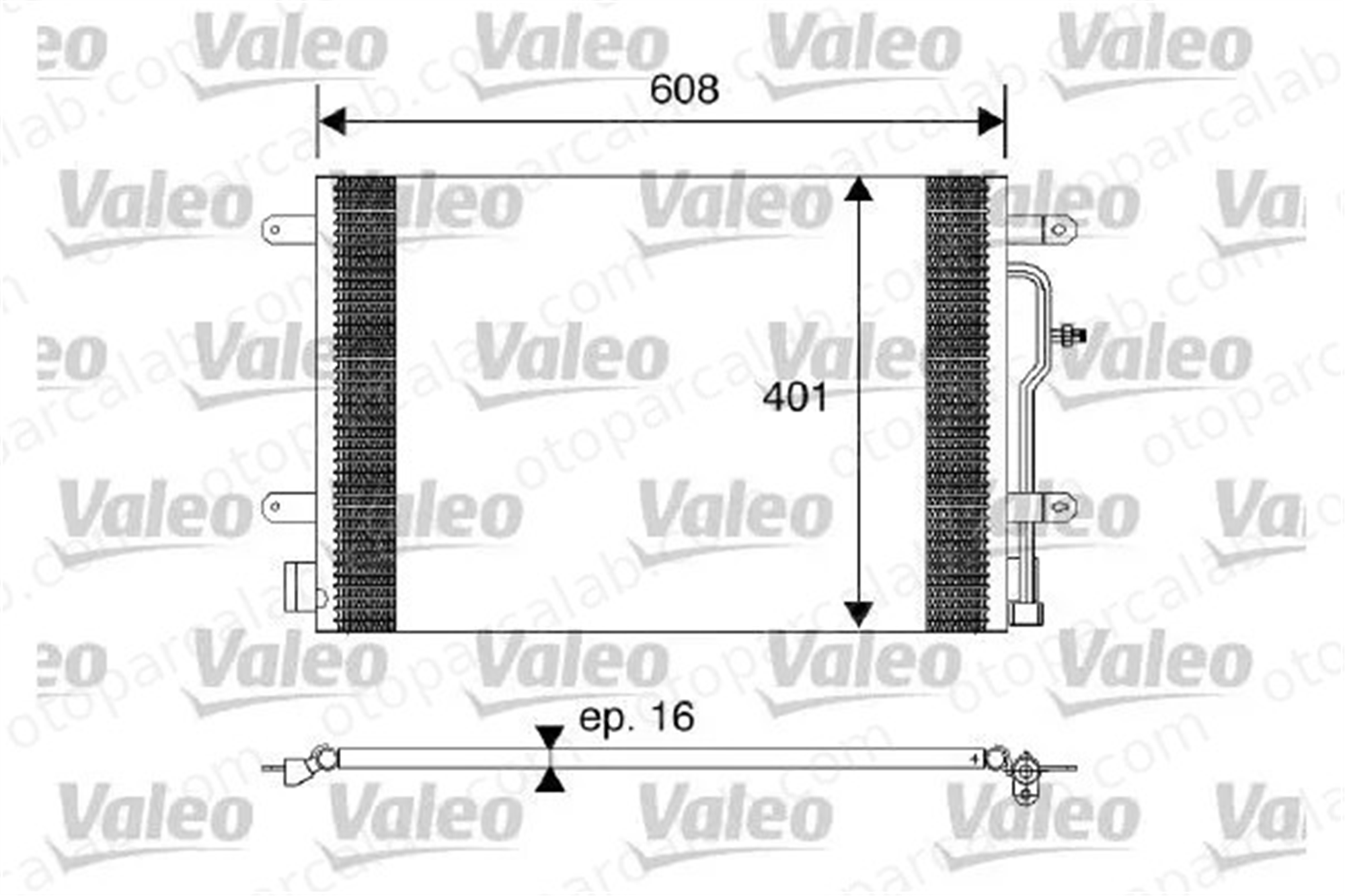 VALEO 817569 Klima Radyatörü AUDI A4 B6 A4 B6 Avant 8E0260403B 8E0260403A