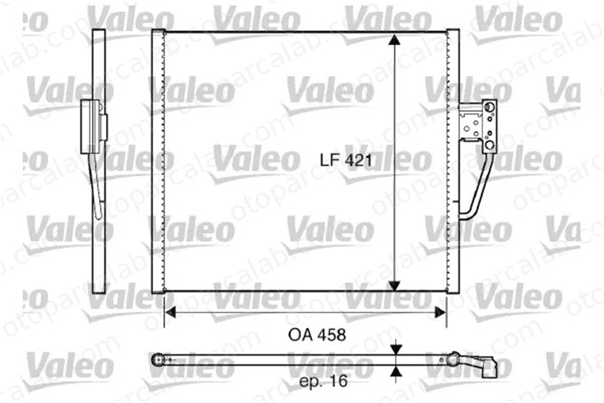 VALEO 817607 Klima Radyatörü BMW 5 5 Touring 64538378438 8378438