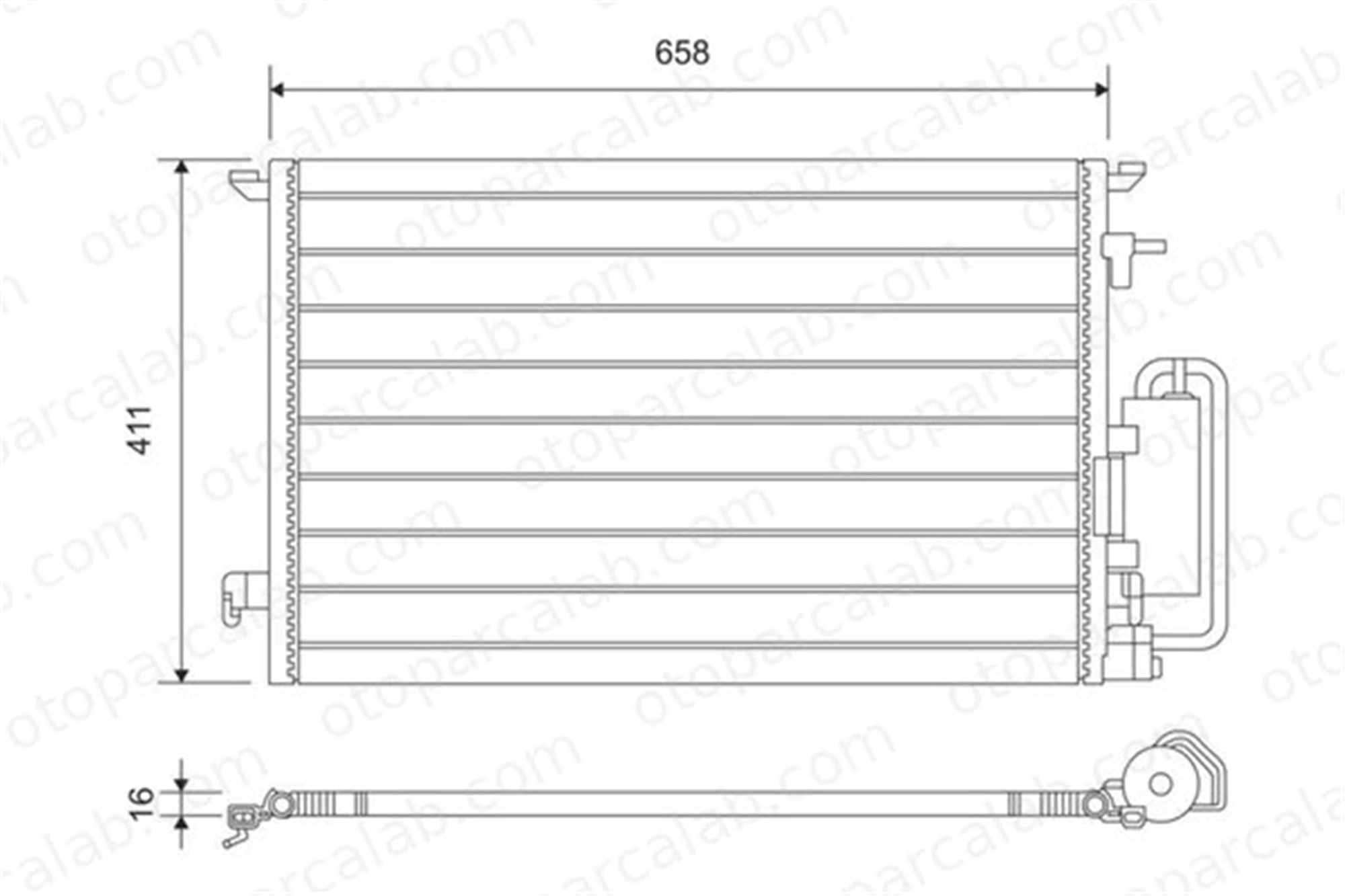 VALEO 817647 Klima Radyatörü OPEL VECTRA C VECTRA C GTS 13101839 71740527
