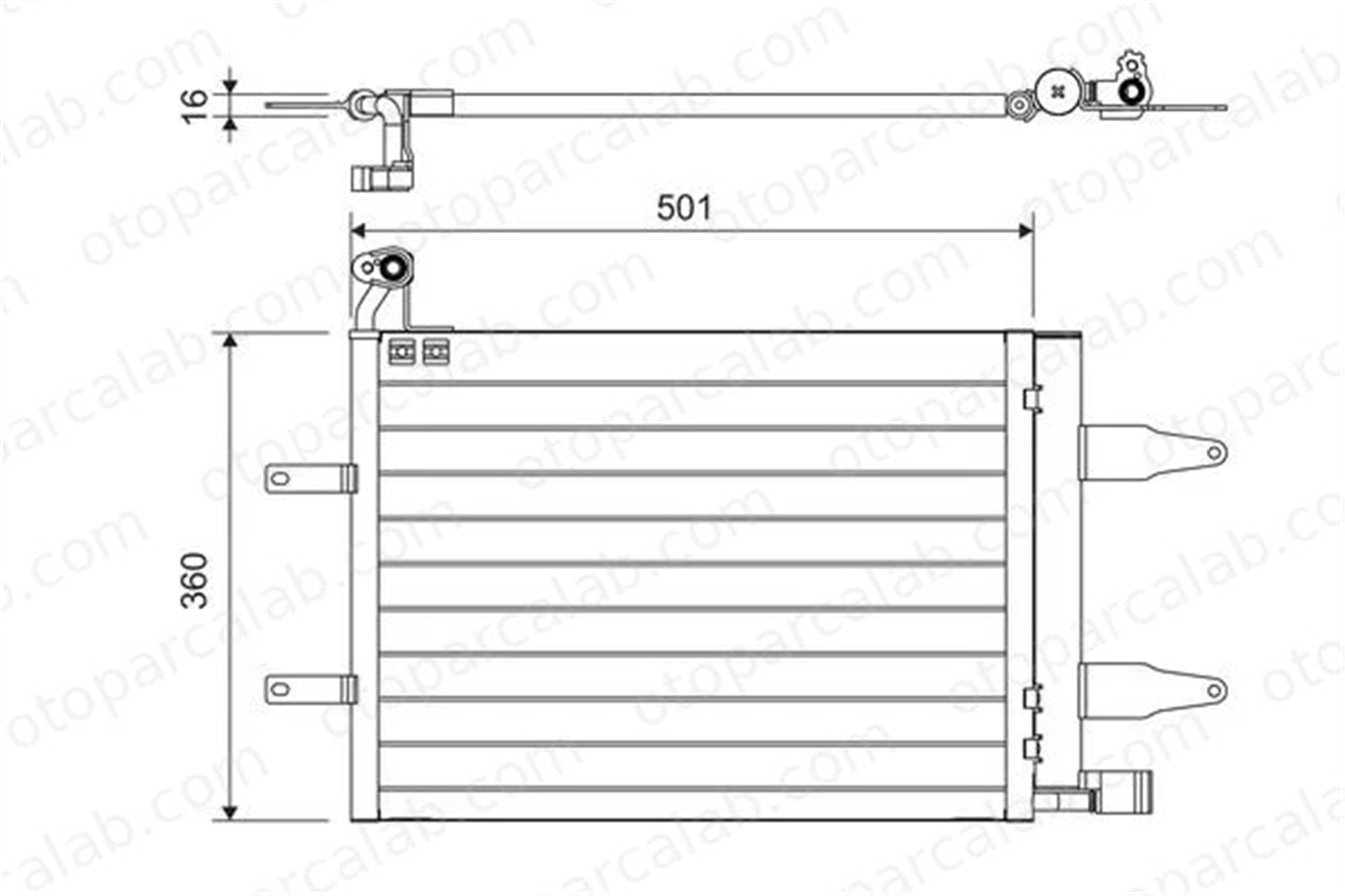 VALEO 817686 Klima Radyatörü SEAT IBIZA III VW POLO 6Q0820411G 5Z0820411C