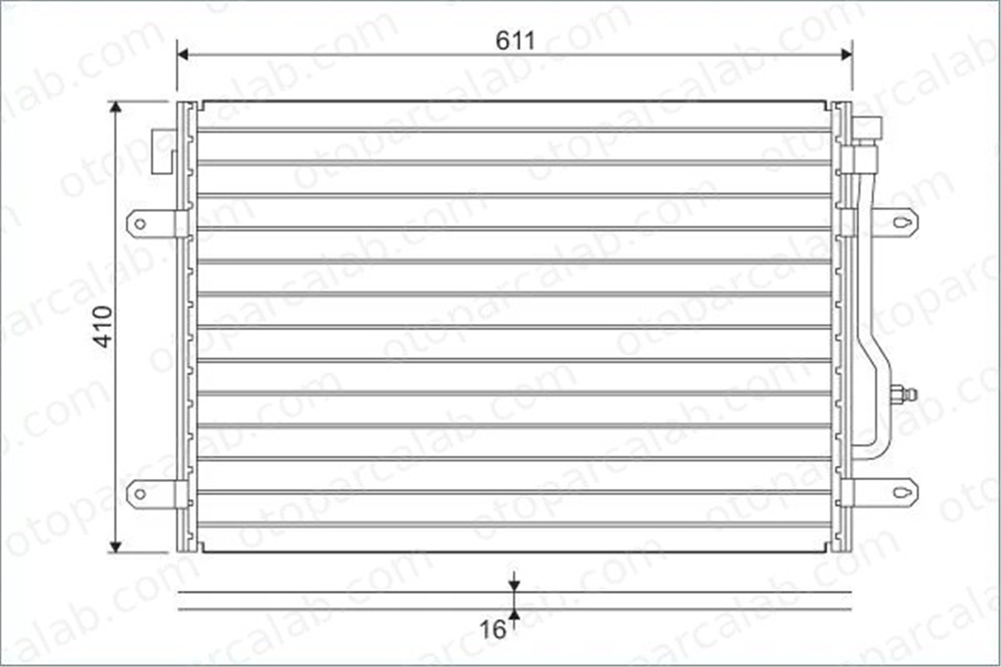 VALEO 817741 Klima Radyatörü AUDI A4 B6 A4 B6 Avant 8E0260403D 8E0260401D