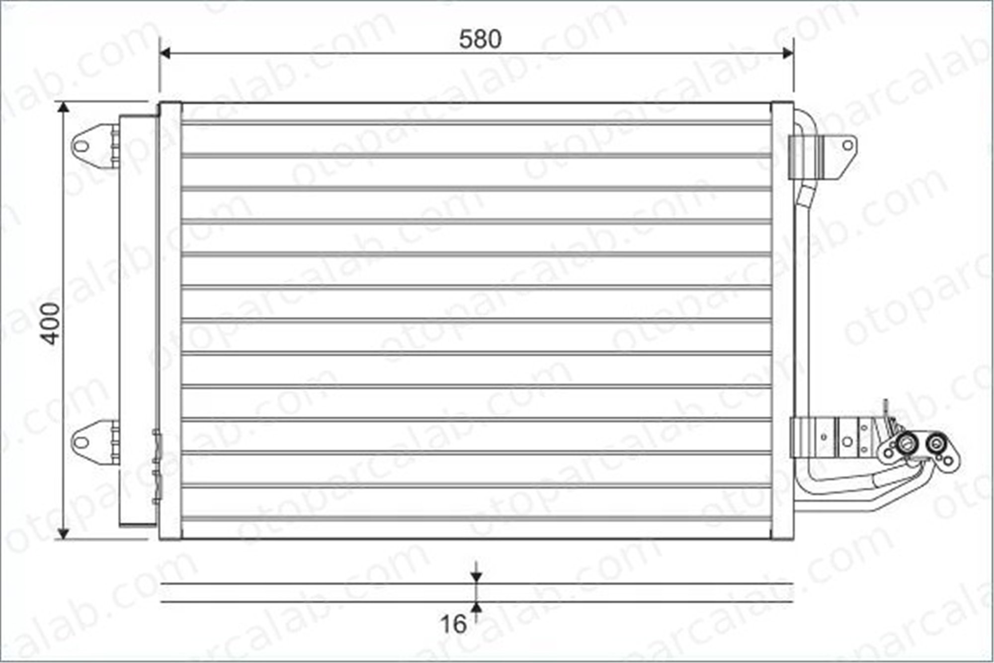 VALEO 817777 Klima Radyatörü SKODA OCTAVIA II Combi AUDI A3 1K0820411AK 1K0820411B