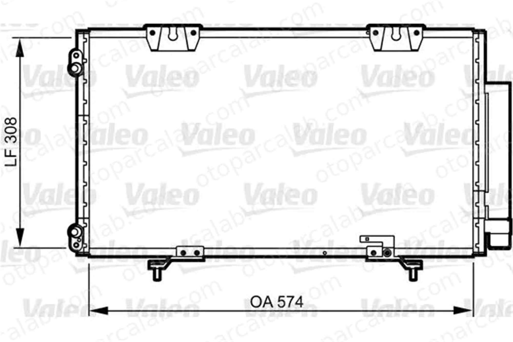 VALEO 817802 Klima Radyatörü TOYOTA AVENSIS AVENSIS Liftback 8845005070 8845005010