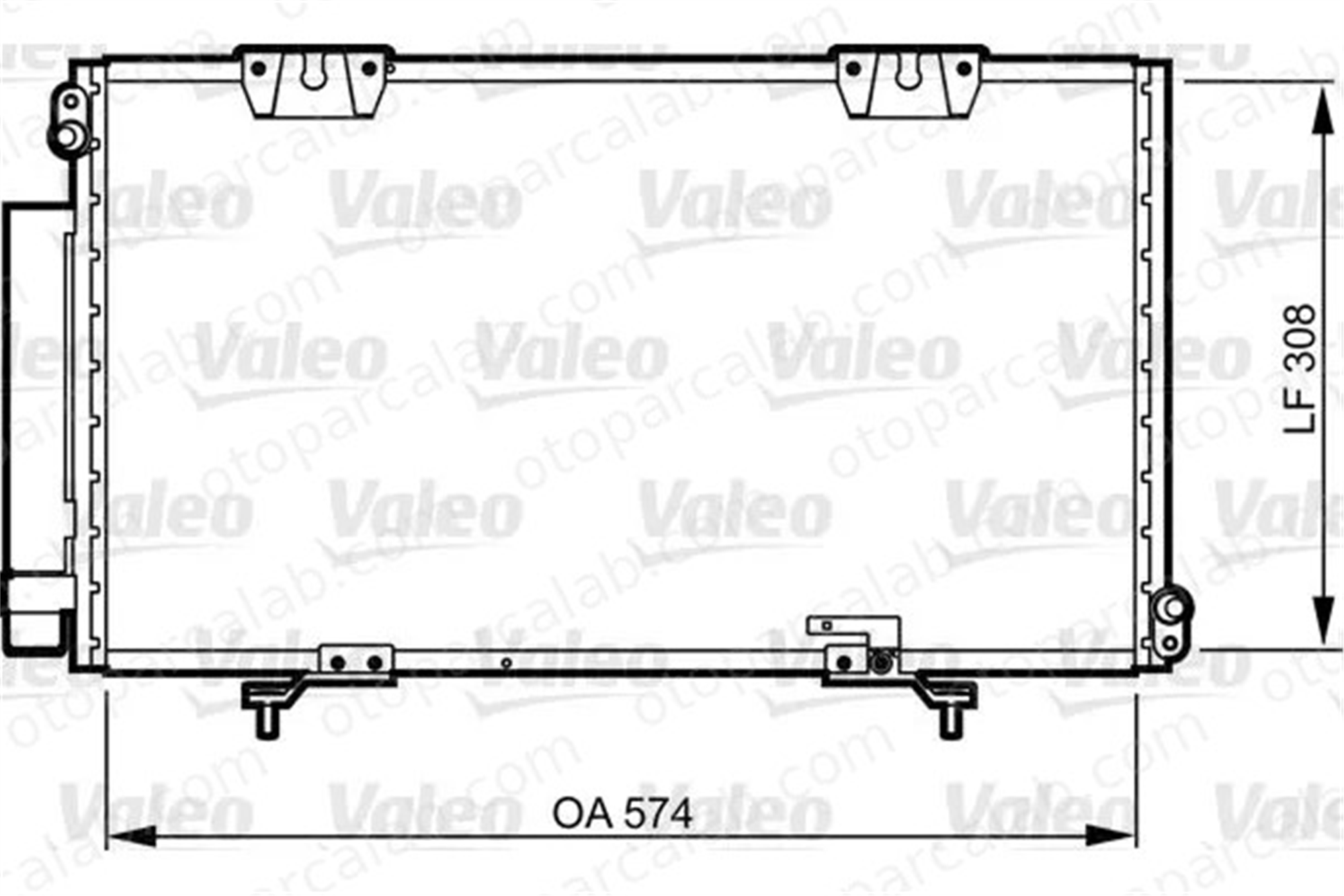 VALEO 817803 Klima Radyatörü TOYOTA AVENSIS AVENSIS Liftback 8845005020 8845005080