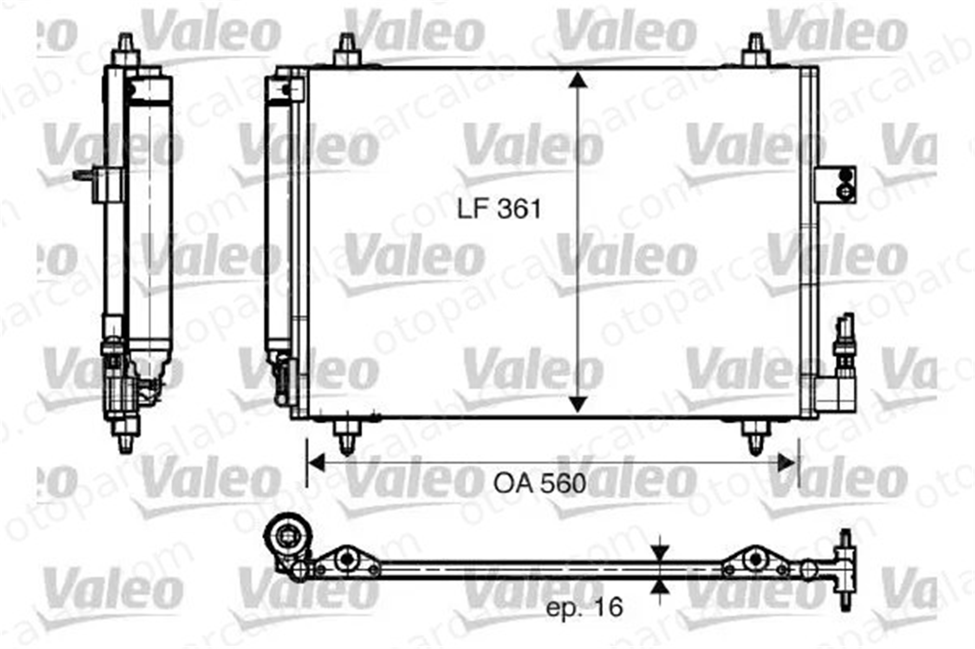 VALEO 817824 Klima Radyatörü PEUGEOT 407 SW 407 6455CP 6455FX