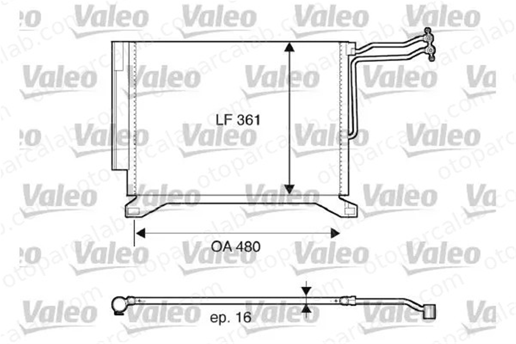 VALEO 817837 Klima Radyatörü MINI MINI 64536453691 6453691