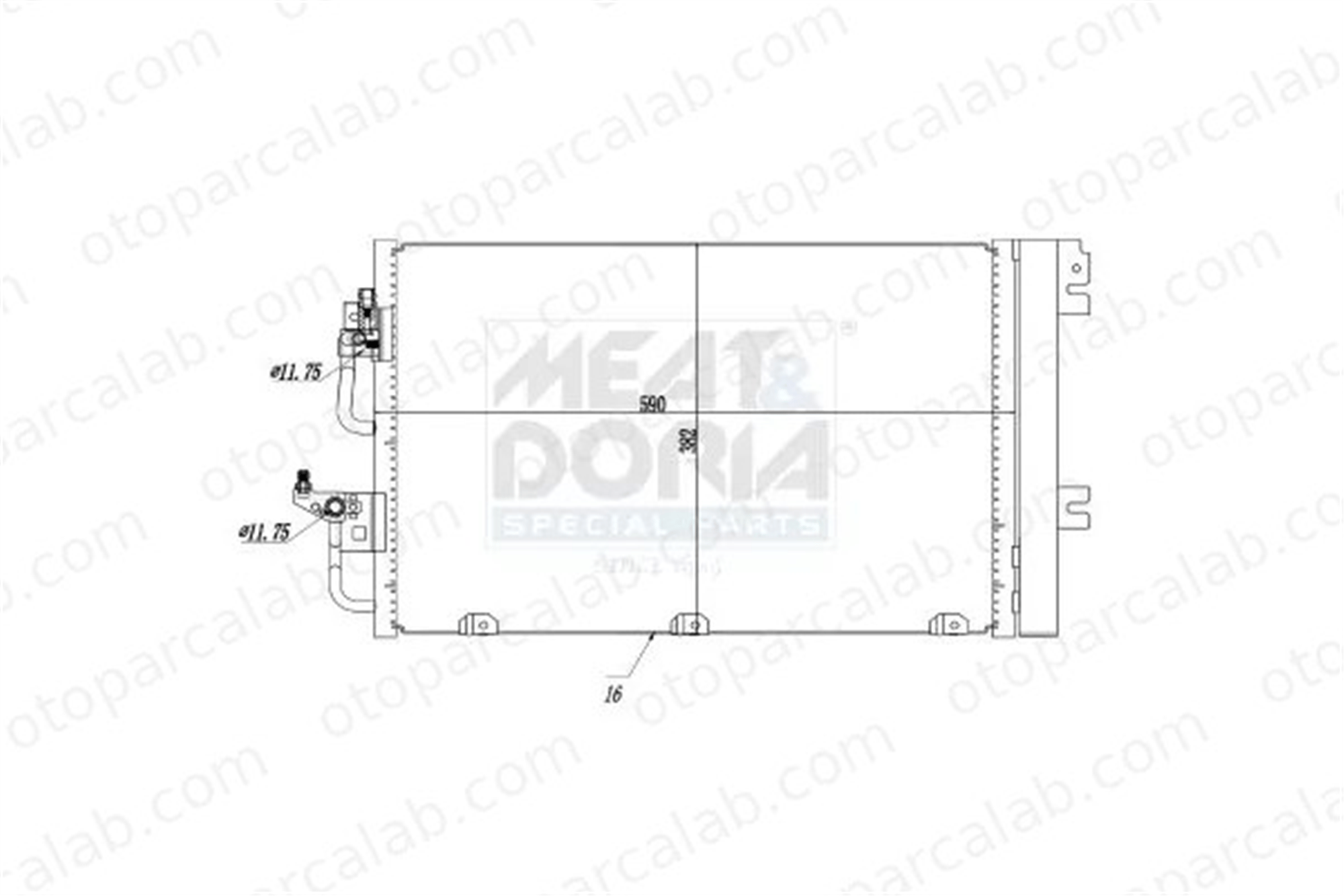 VALEO 817839 Klima Radyatörü OPEL ASTRA H Station wagon ZAFIRA / ZAFIRA FAMILY B 1850096 13129192