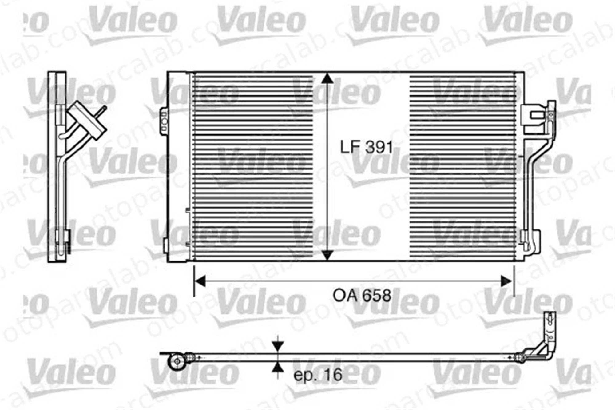 VALEO 817842 Klima Radyatörü MERCEDES-BENZ VIANO VITO Minibüs/Otobüs A6398350070 6398350070