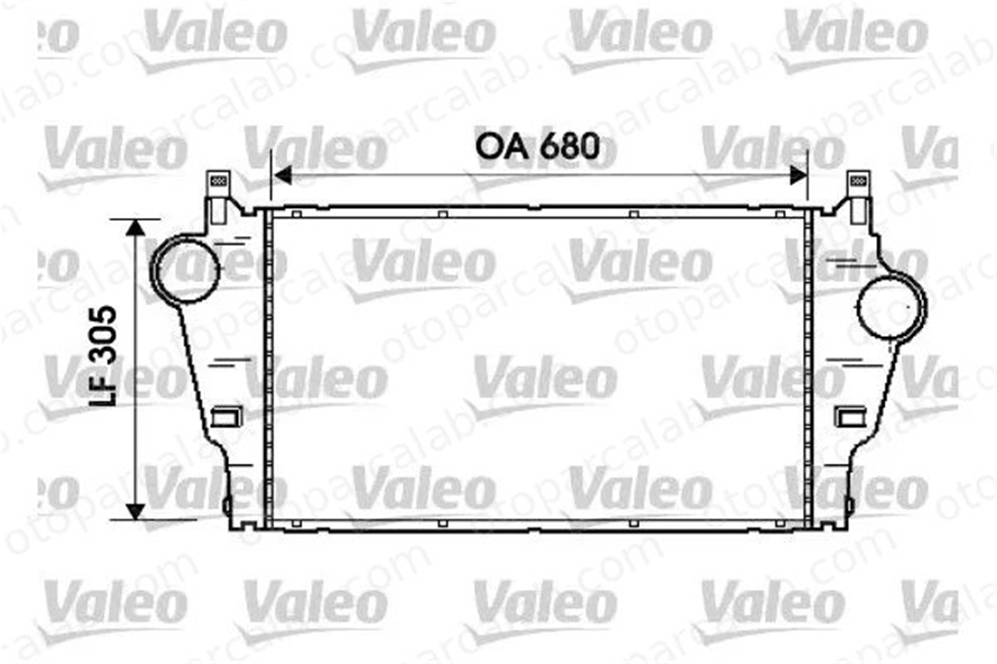 VALEO 817926 Turbo Radyatörü RENAULT LAGUNA II Grandtour LAGUNA II 8200008761 8200087761