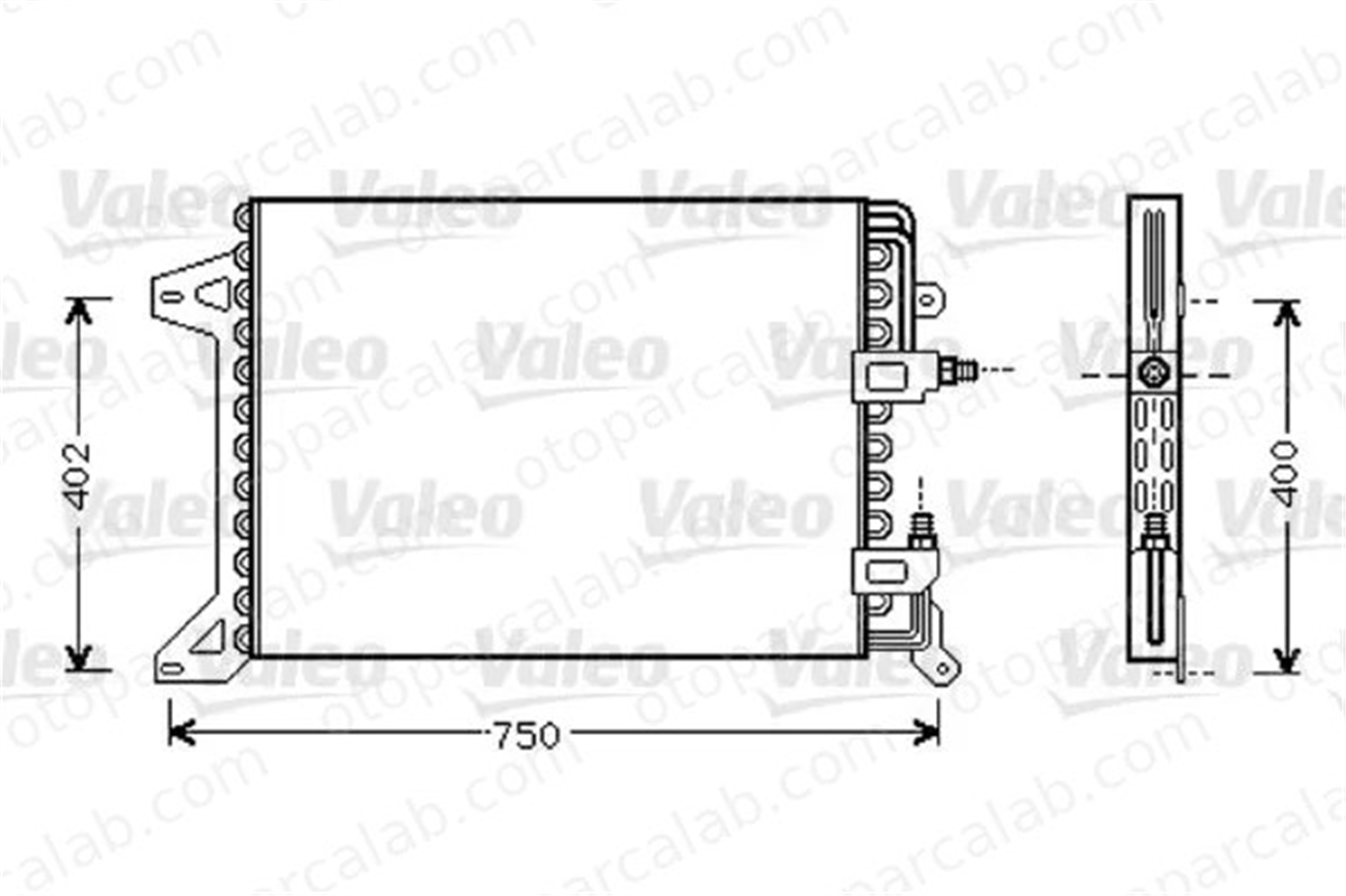 VALEO 818038 Klima Radyatörü IVECO STRALIS II EUROCARGO V 818038 8189330