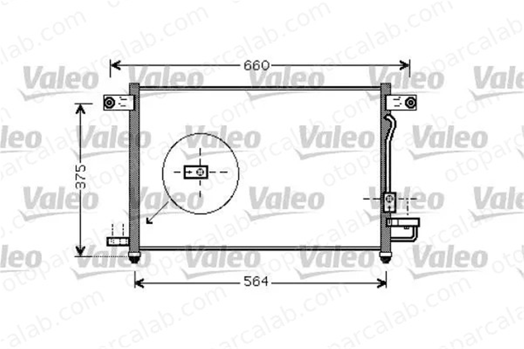 VALEO 818061 Klima Radyatörü CHEVROLET AVEO / KALOS Sedan AVEO / KALOS Hatchback 96539632 96409127