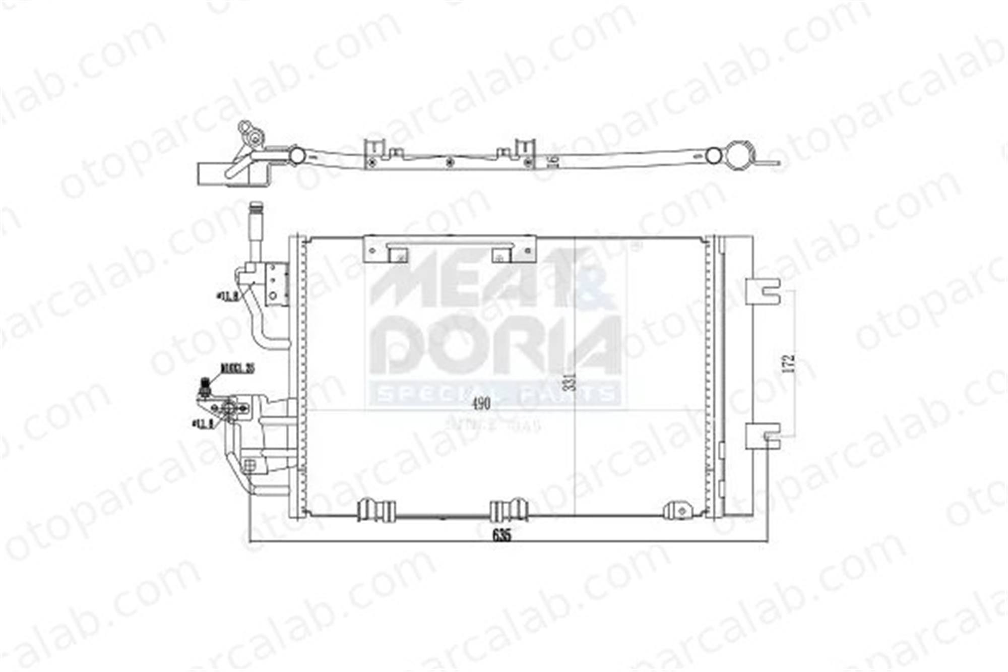 VALEO 818168 Klima Radyatörü OPEL ASTRA H GTC ASTRA H 13300339 1850111