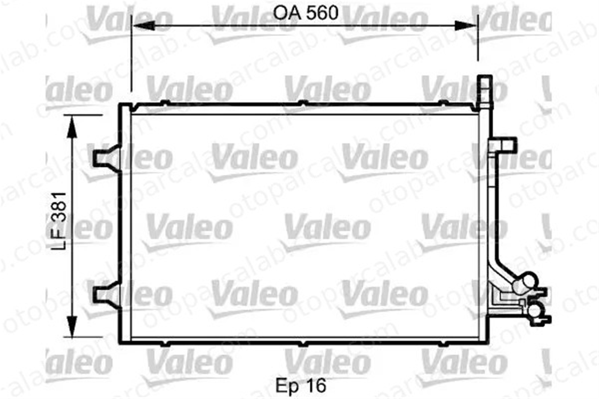 VALEO 818194 Klima Radyatörü FORD FIESTA V FUSION 5S6H19710AB 1334196