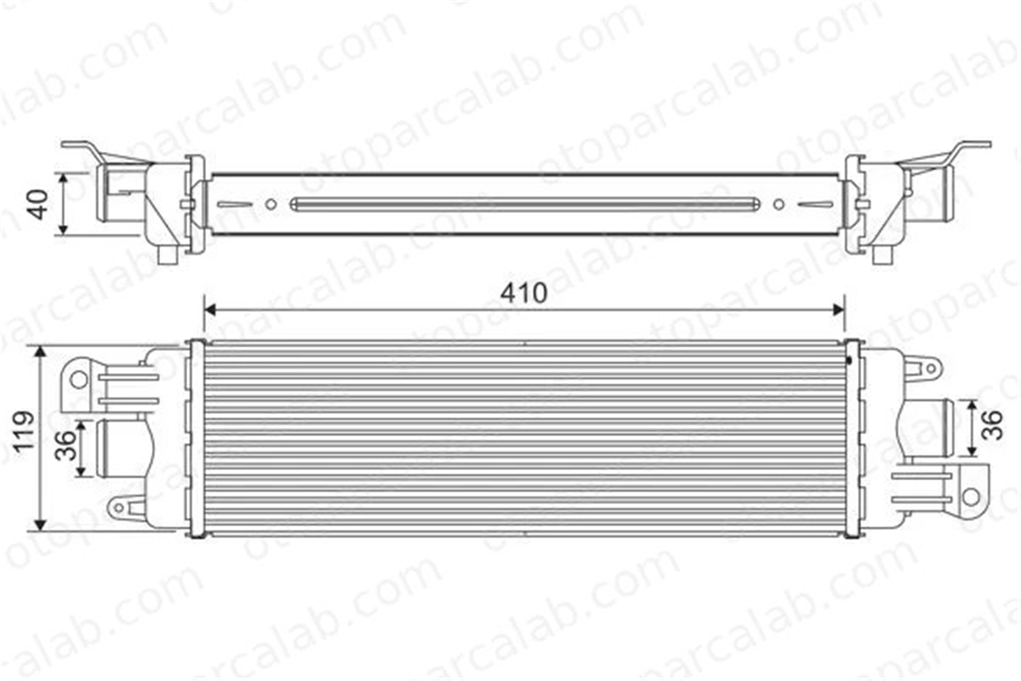 VALEO 818229 Turbo Radyatörü FIAT SIENA STRADA Pick-up 51718679