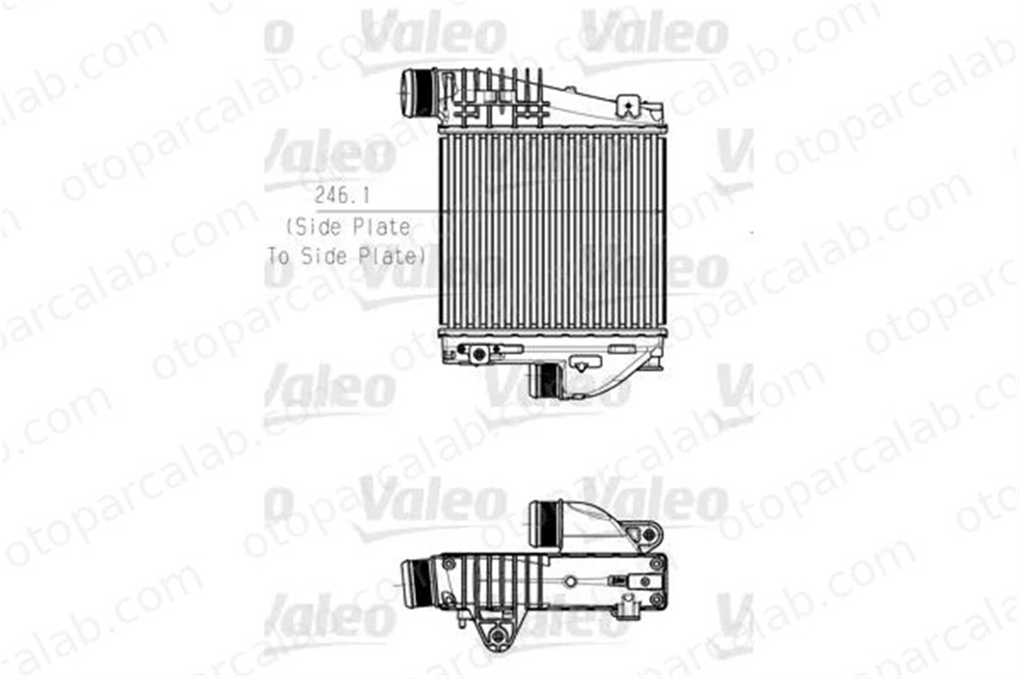 VALEO 818290 Turbo Radyatörü PEUGEOT 308 II CITROËN C4 PICASSO II 9675627980 3637170