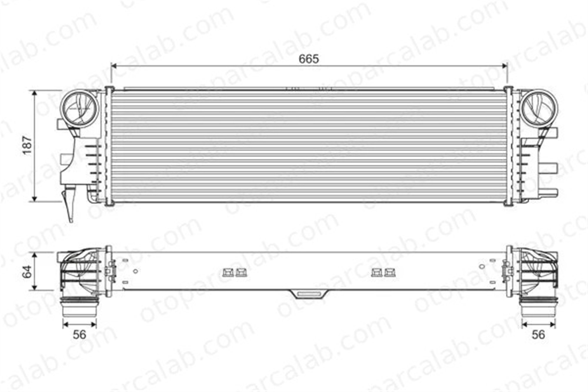 VALEO 818311 Turbo Radyatörü MERCEDES-BENZ MARCO POLO Camper V-SERISI A4475011301 4475010301