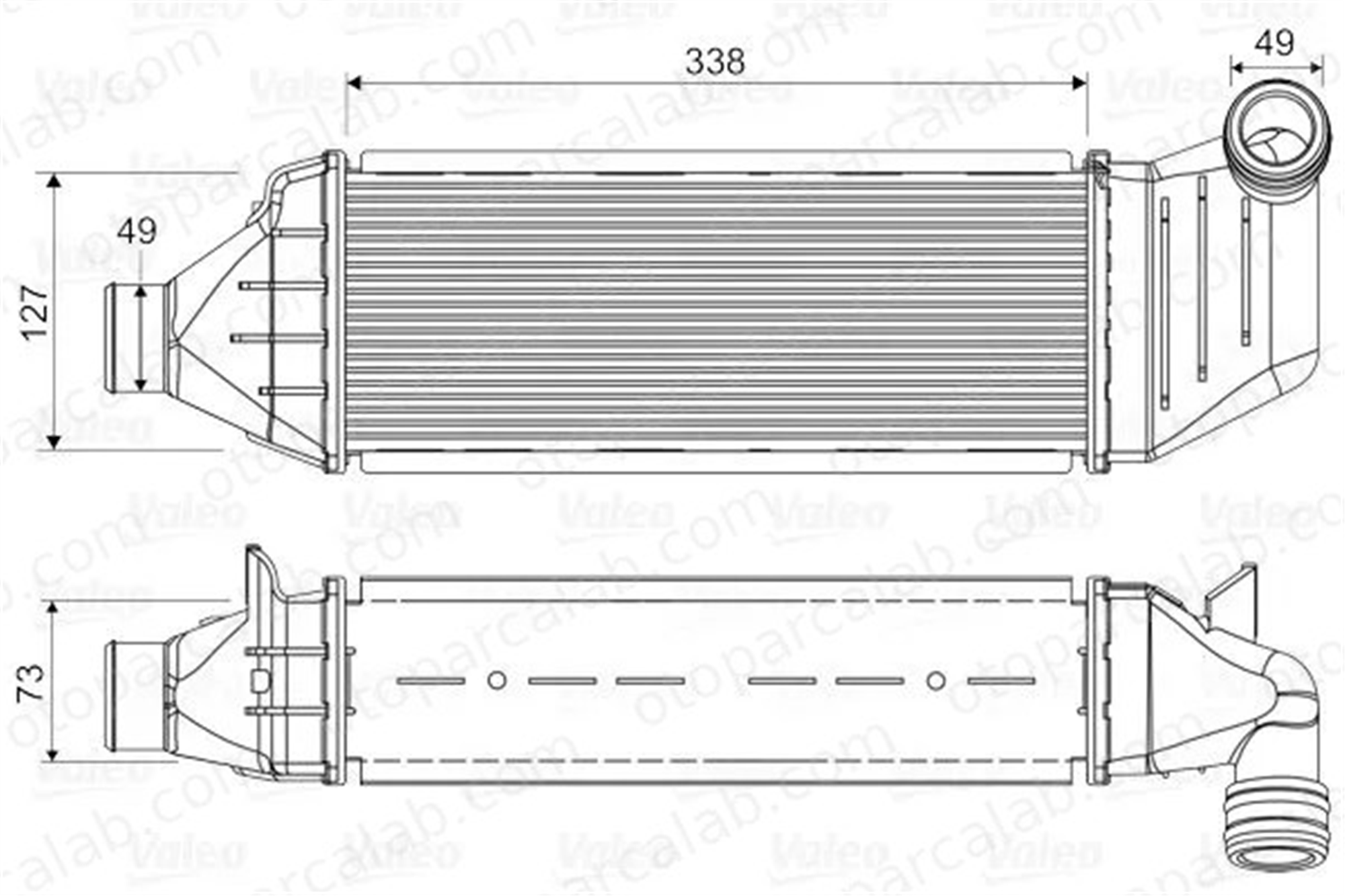 VALEO 818327 Turbo Radyatörü FORD MONDEO II MONDEO II Sedan 1056493 1036593
