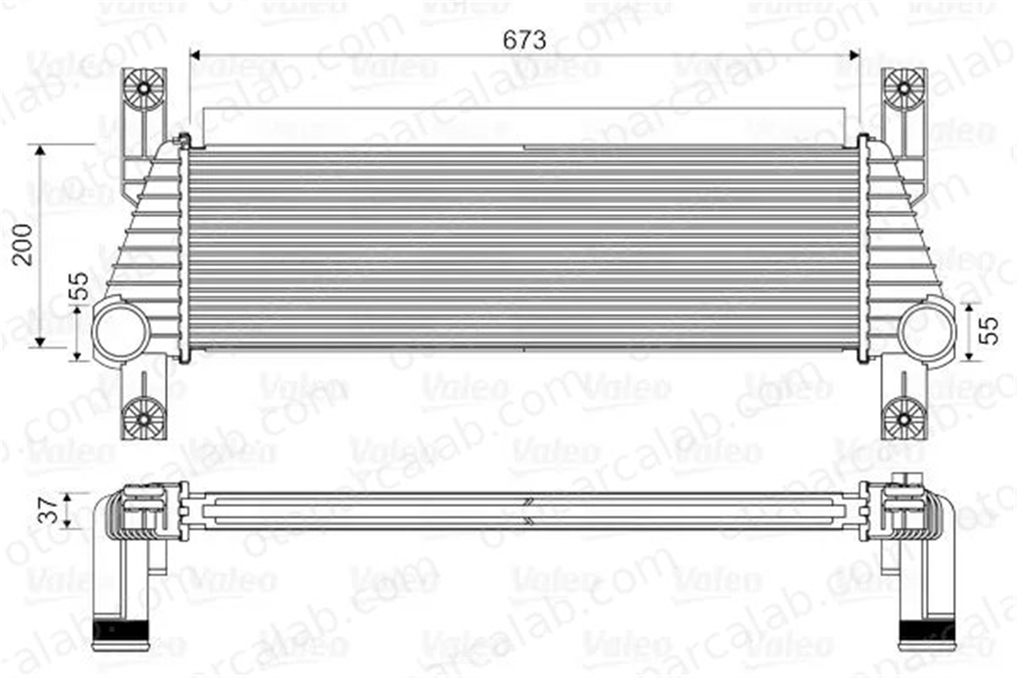 VALEO 818352 Turbo Radyatörü FORD RANGER 1725623 1721847