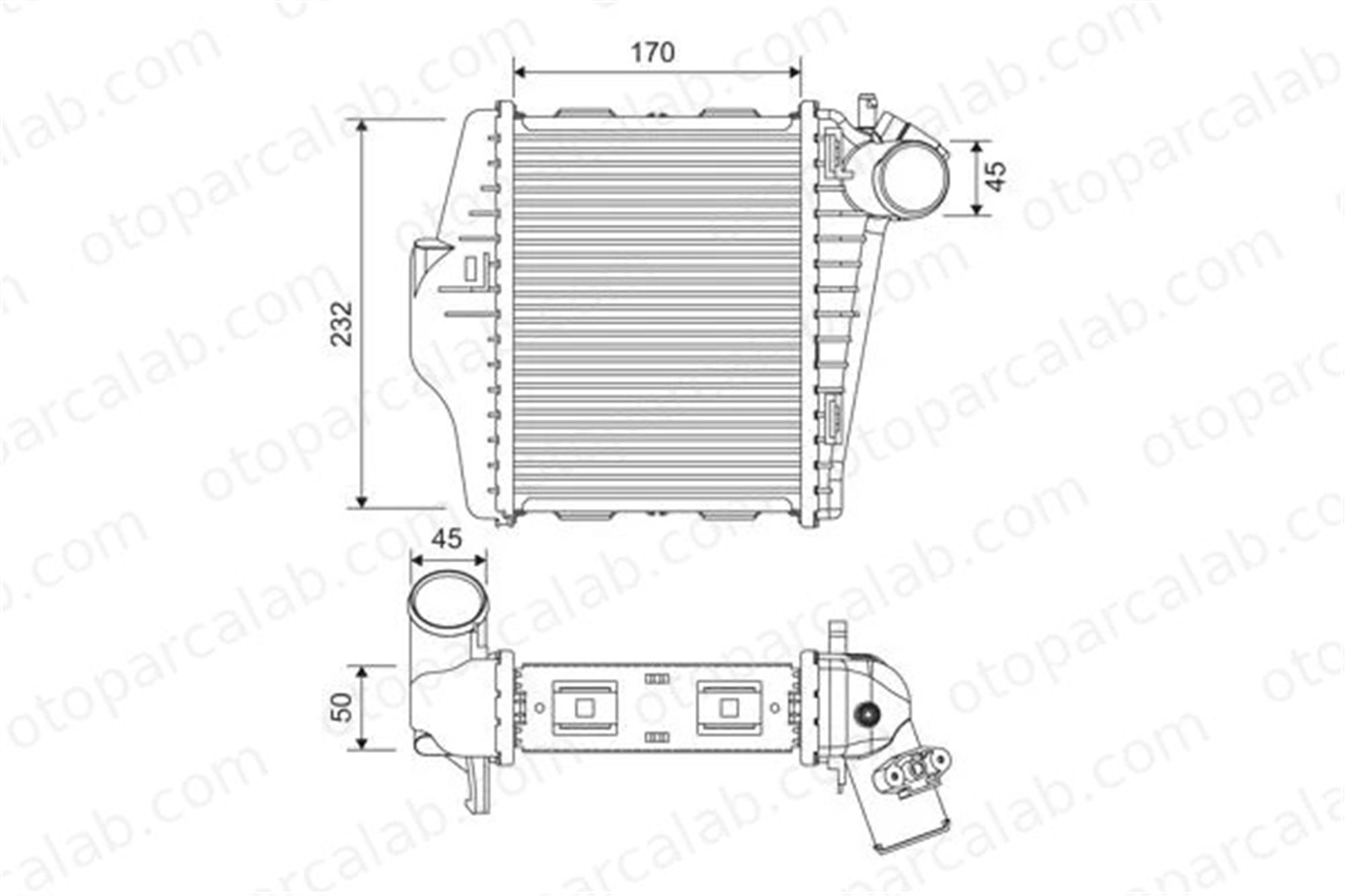 VALEO 818378 Turbo Radyatörü SMART FORTWO Cabrio FORTWO Coupe 4515010101 4515010301