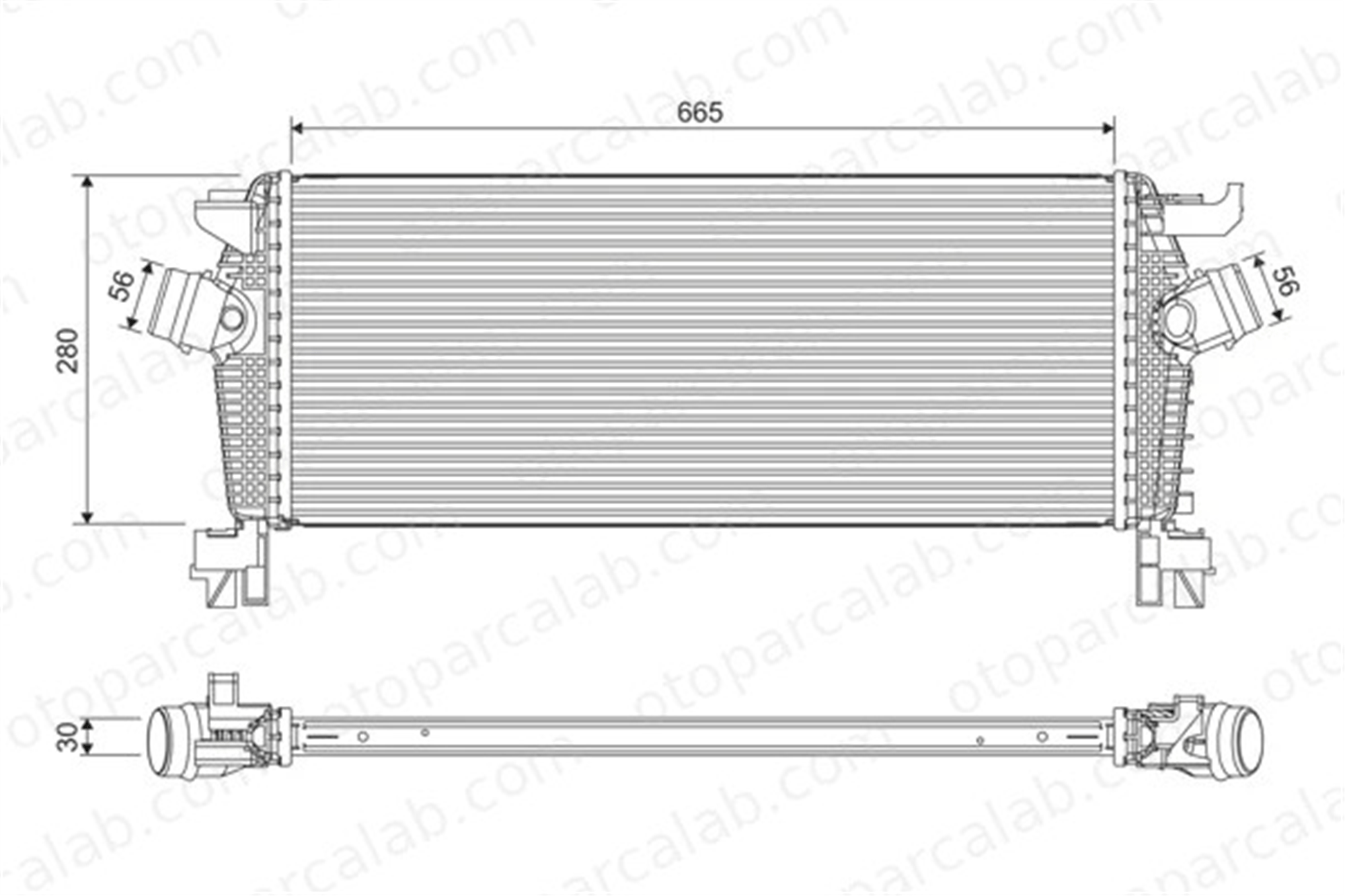 VALEO 818396 Turbo Radyatörü OPEL CASCADA ZAFIRA TOURER C 1302259 13393988