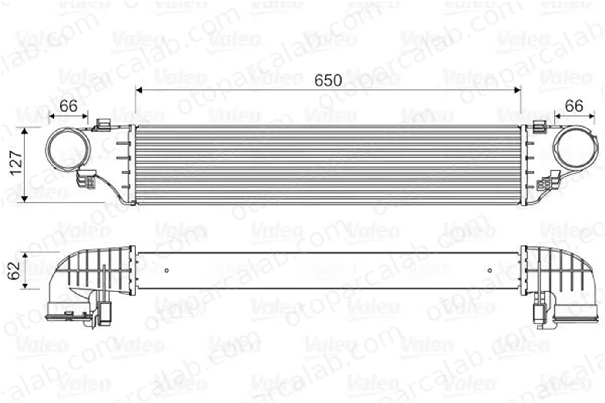 VALEO 818552 Turbo Radyatörü MERCEDES-BENZ C-SERISI T-Model C-SERISI A2035000500 2035000500