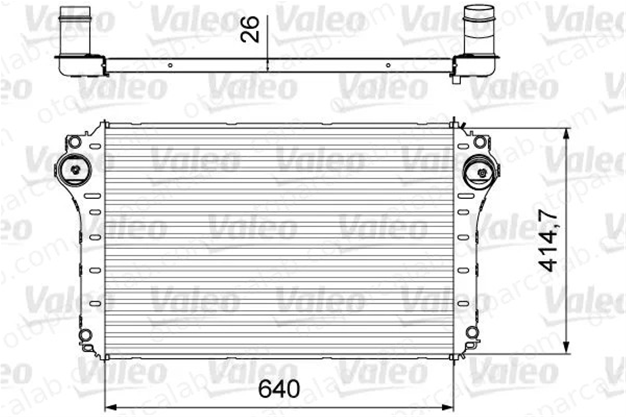 VALEO 818568 Turbo Radyatörü TOYOTA AVENSIS AVENSIS Sedan 179400R010