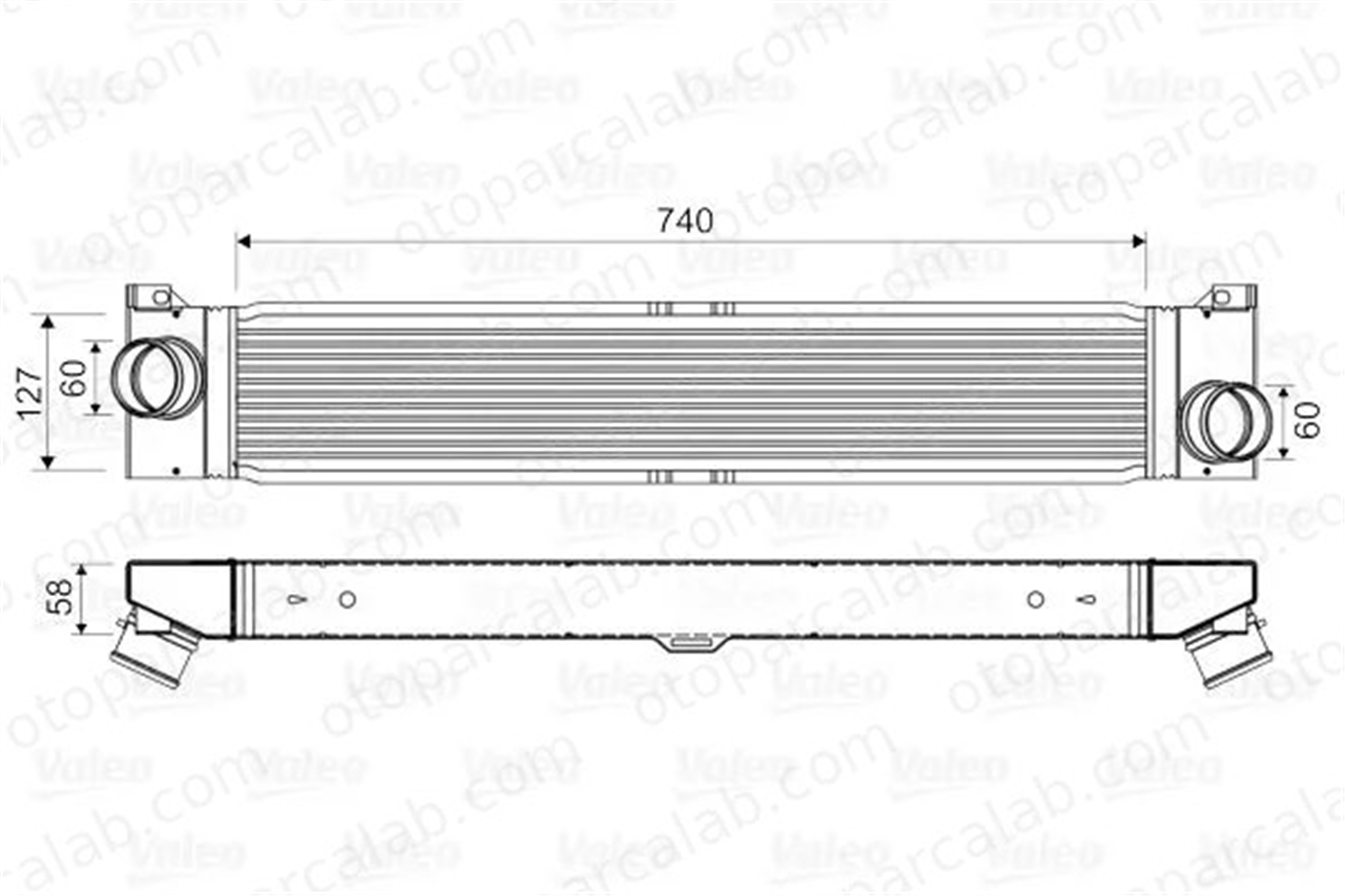 VALEO 818569 Turbo Radyatörü FIAT DUCATO Minibüs/Otobüs DUCATO Panelvan/Van 1347700080 384K1