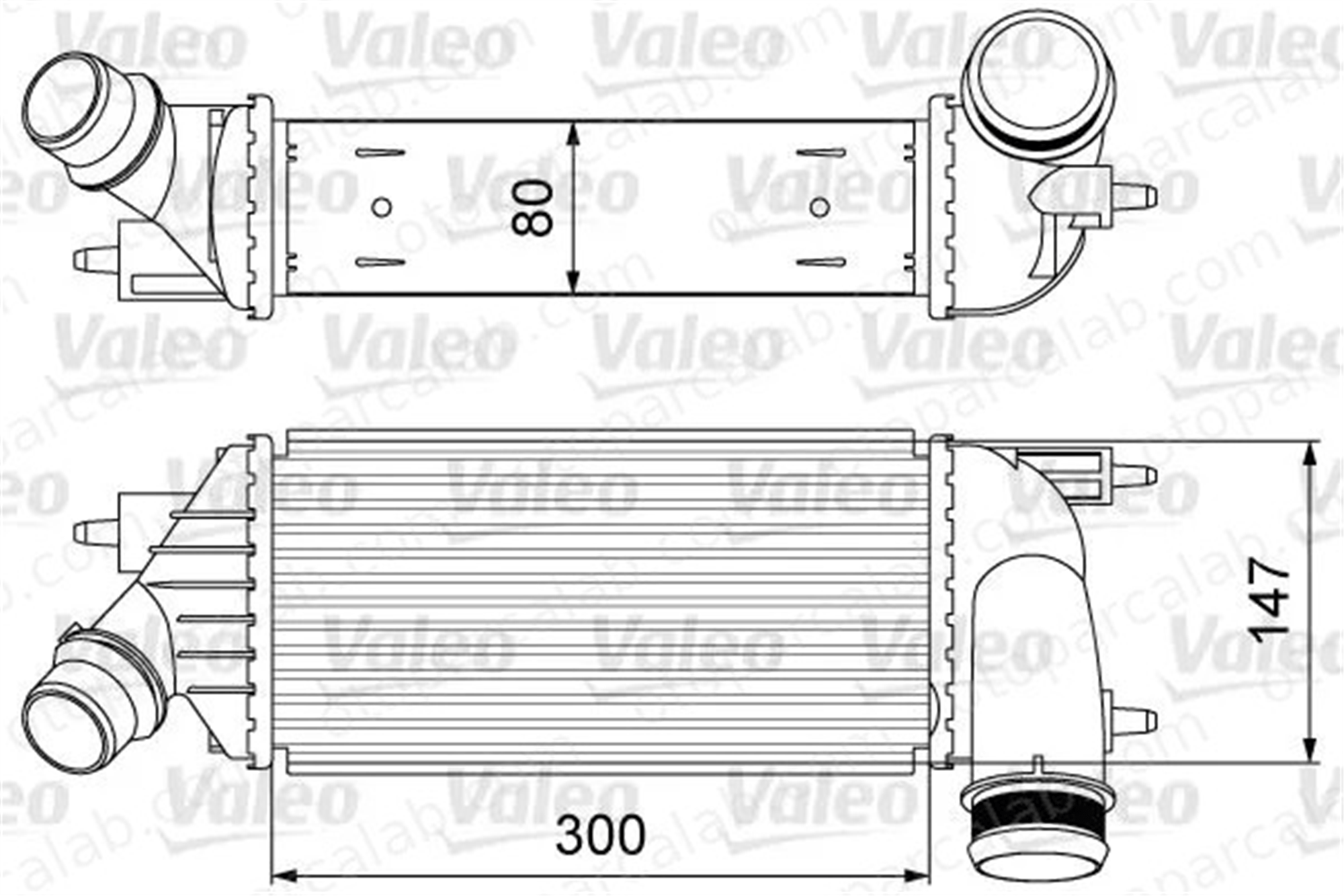 VALEO 818583 Turbo Radyatörü CITROËN C8 JUMPY 384P2 0384.P2