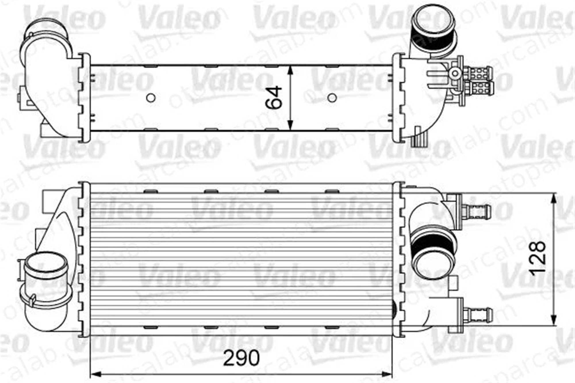 VALEO 818585 Turbo Radyatörü FIAT PANDA PANDA VAN 51855481