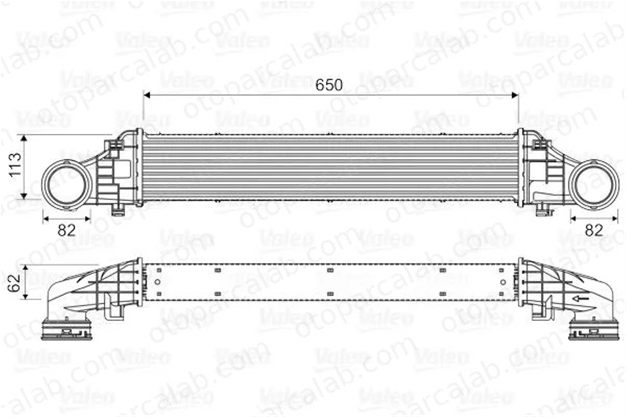 VALEO 818587 Turbo Radyatörü MERCEDES-BENZ E-SERISI E-SERISI T-Model A2115001102 2115001102