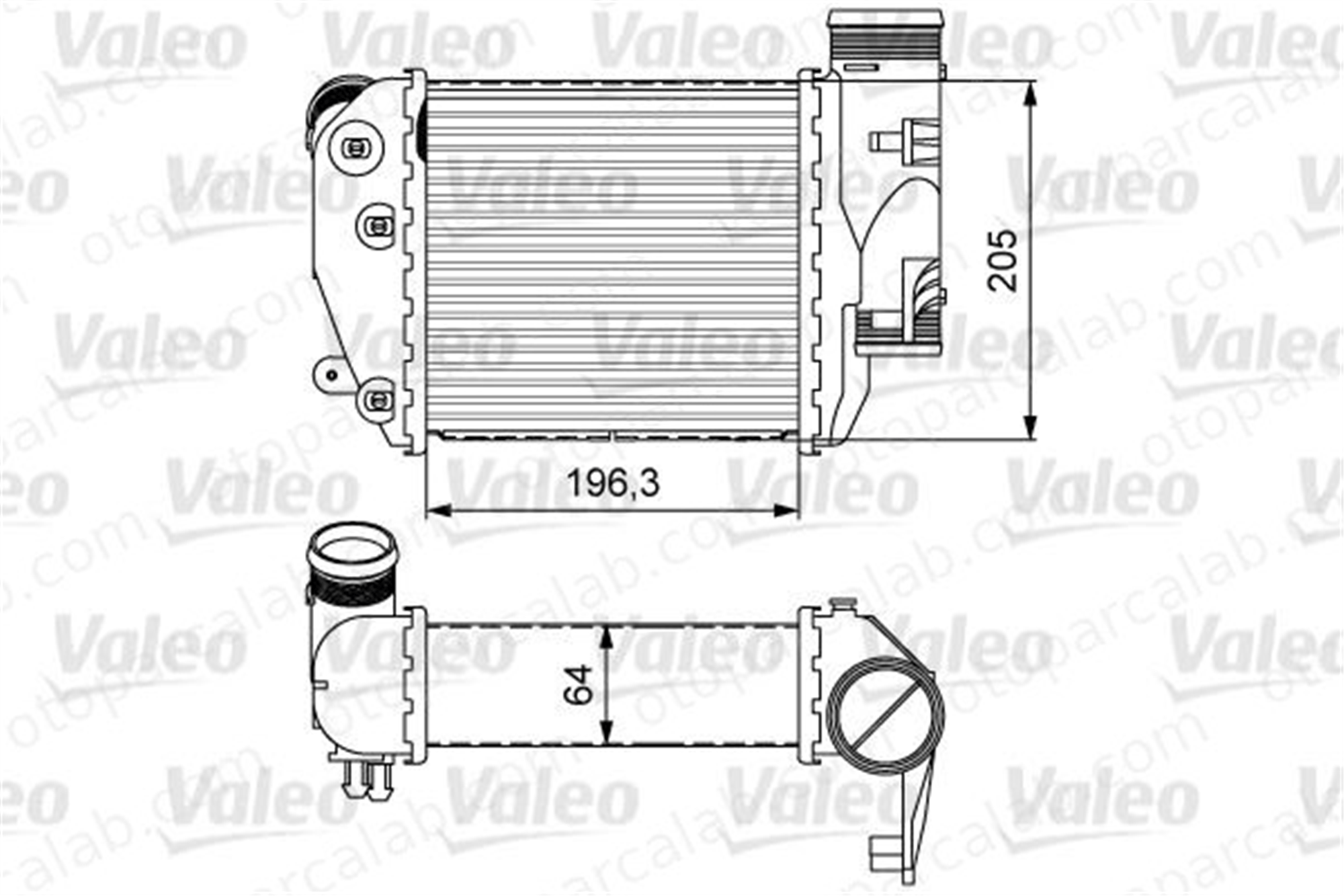 VALEO 818610 Turbo Radyatörü AUDI A6 C6 A6 C6 Avant 4F0145806E 4F0145806AA