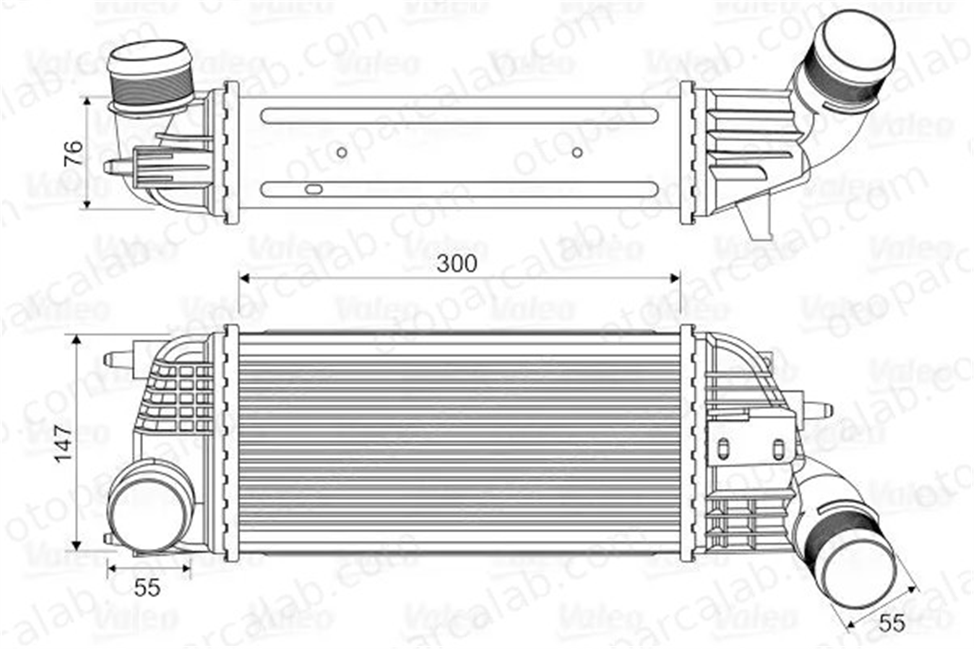 VALEO 818620 Turbo Radyatörü CITROËN C5 III C5 III Break 384N4 0384-N4