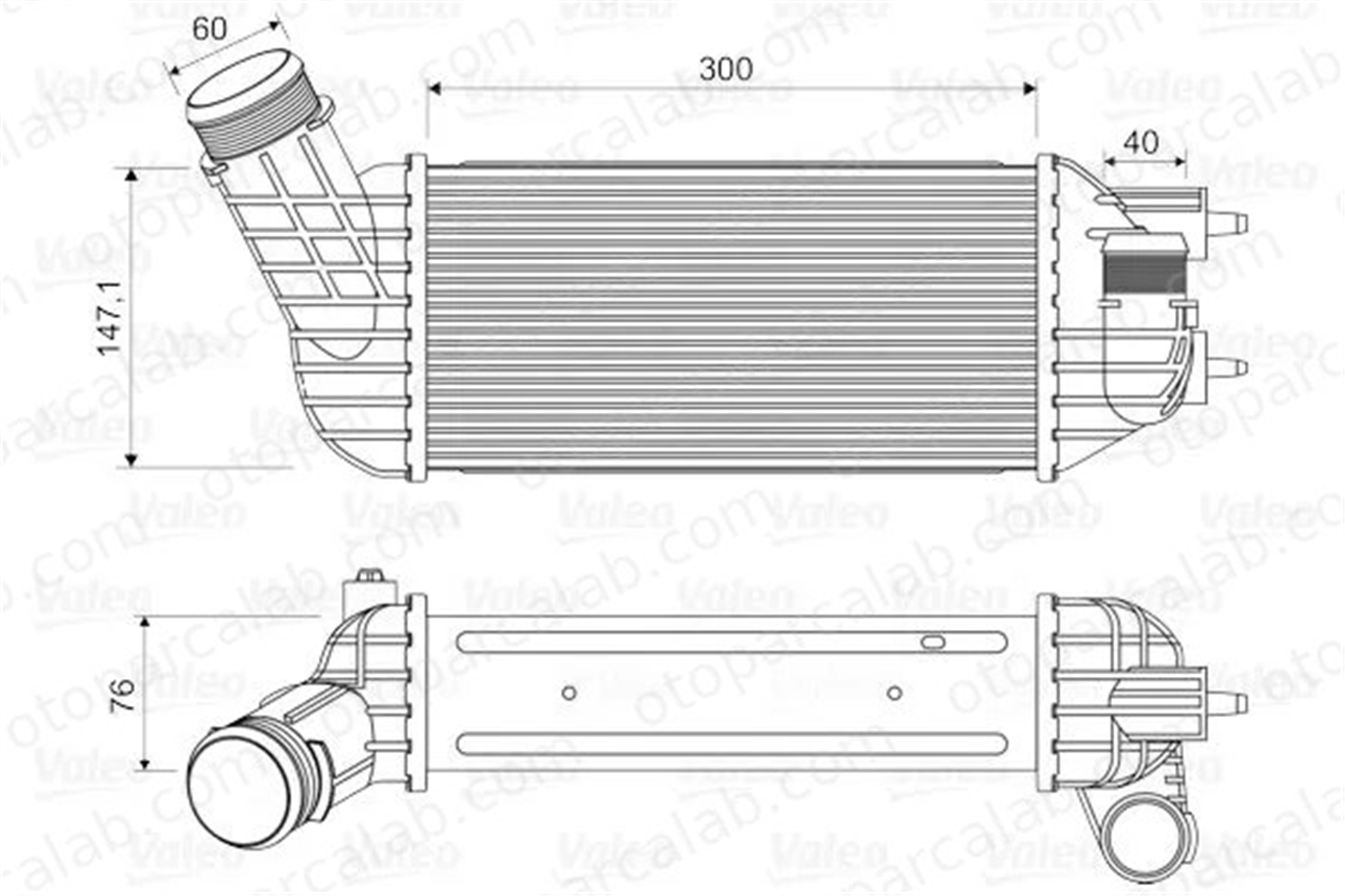 VALEO 818652 Turbo Radyatörü PEUGEOT 3008 MPV CITROËN DS5 384P8 0384-P8