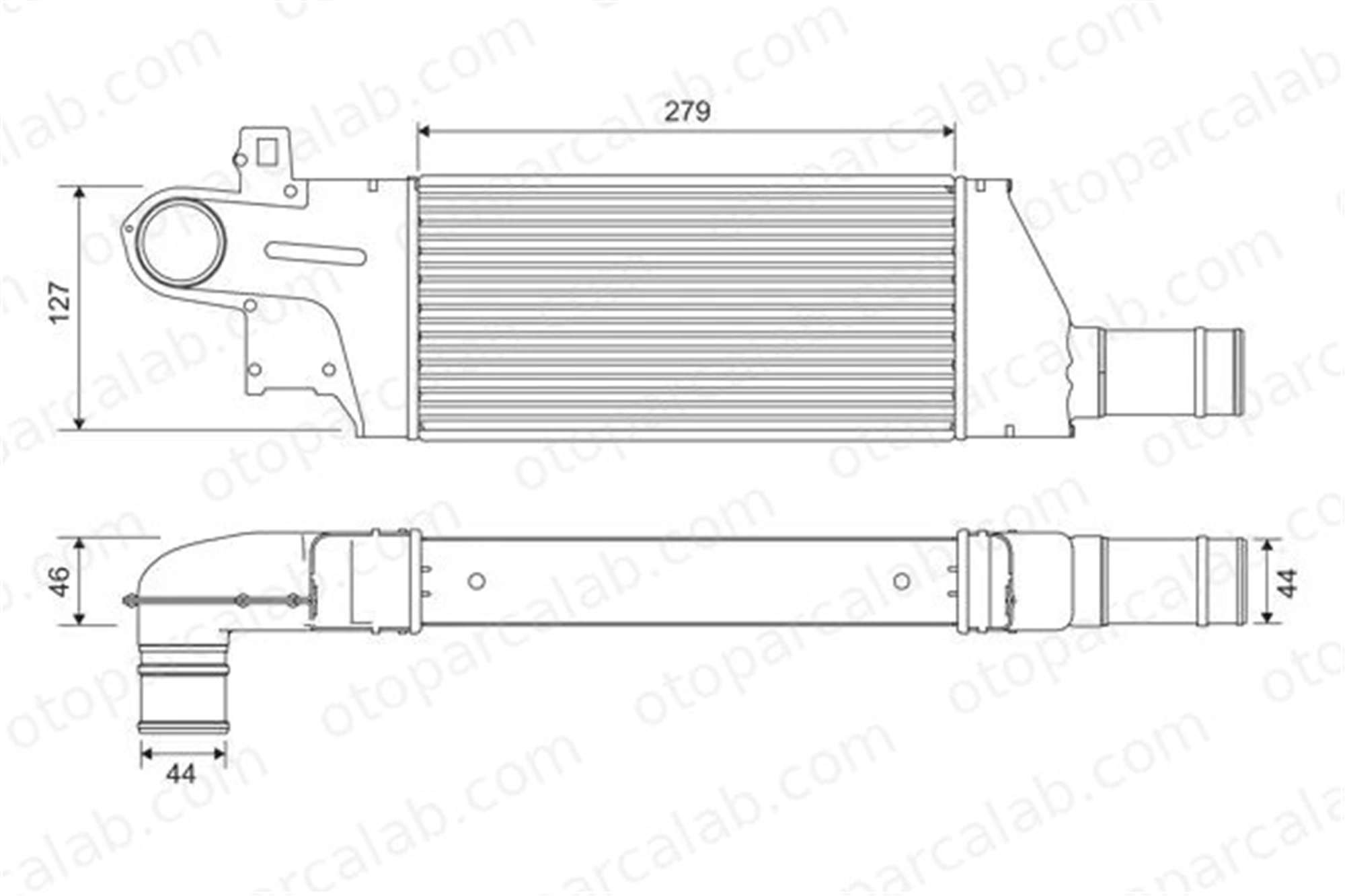 VALEO 818728 Turbo Radyatörü OPEL COMBO Kasa/büyük limuzin COMBO Tour 1302113 9196705