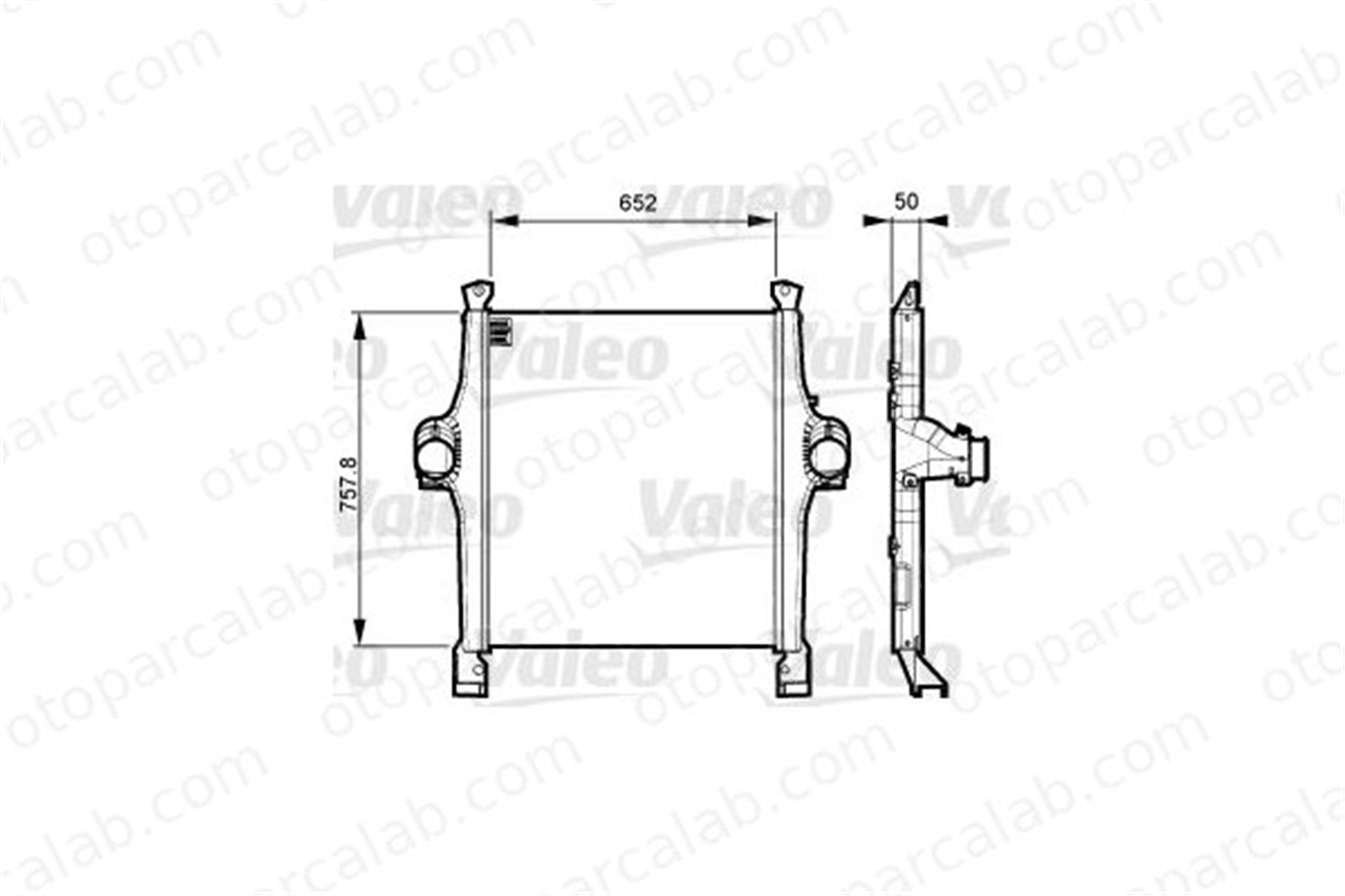 VALEO 818736 Turbo Radyatörü IVECO STRALIS II EUROCARGO V 41218267 98340311