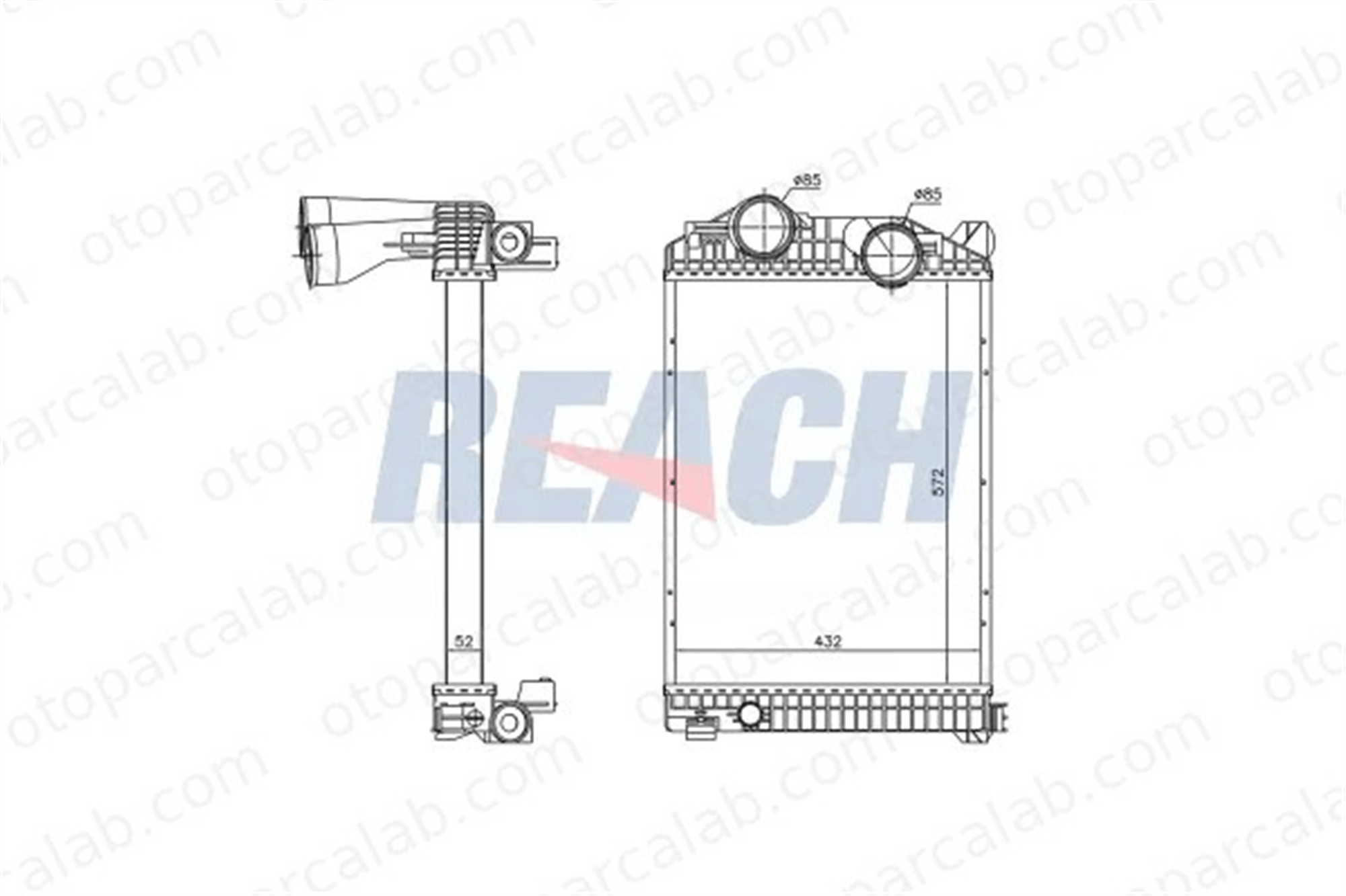 VALEO 818752 Turbo Radyatörü MERCEDES-BENZ AROCS ACTROS MP4 / MP5 9705010101 A9705010101