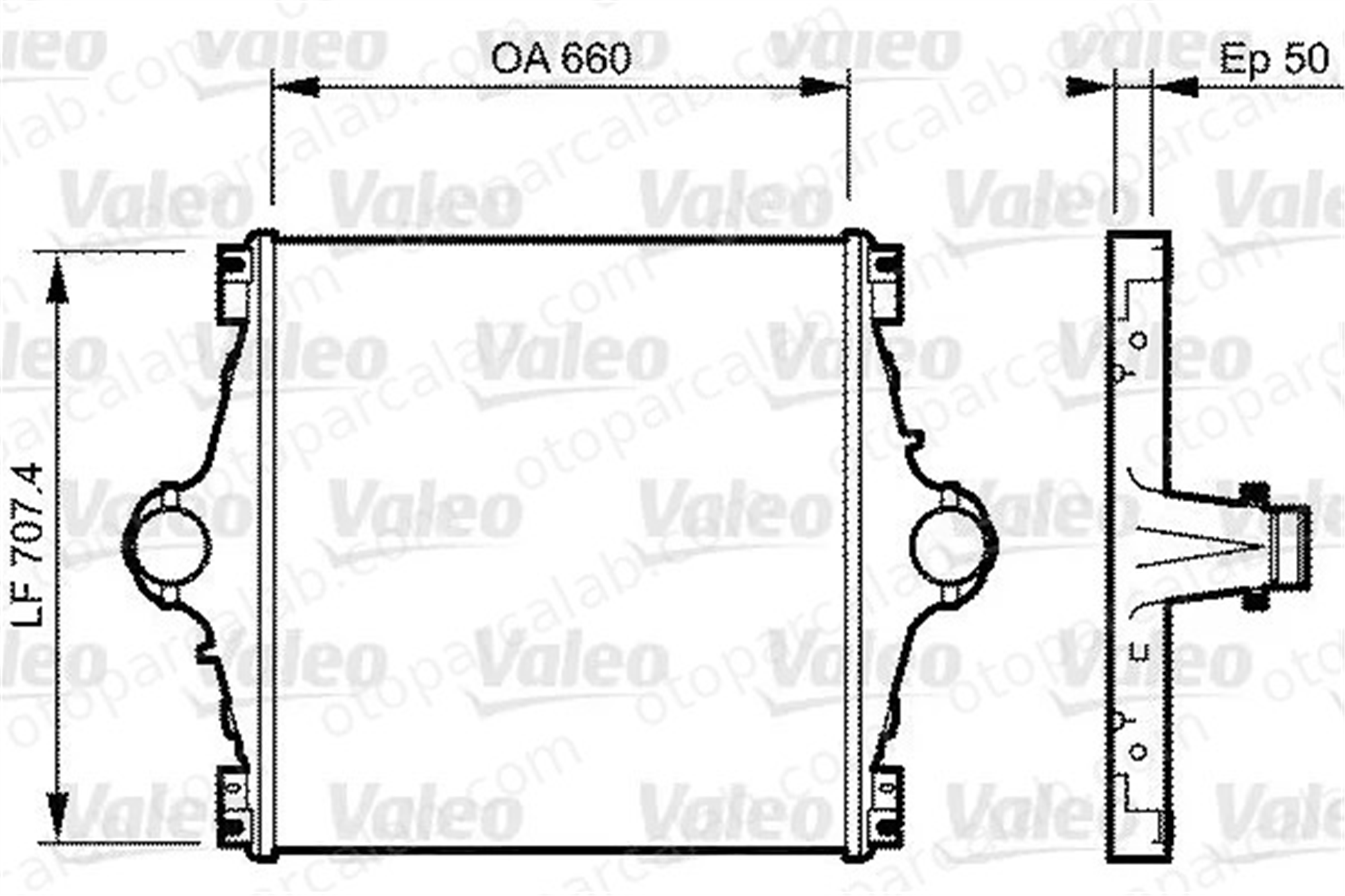 VALEO 818776 Turbo Radyatörü IVECO STRALIS II EUROCARGO V 500348264 41016520